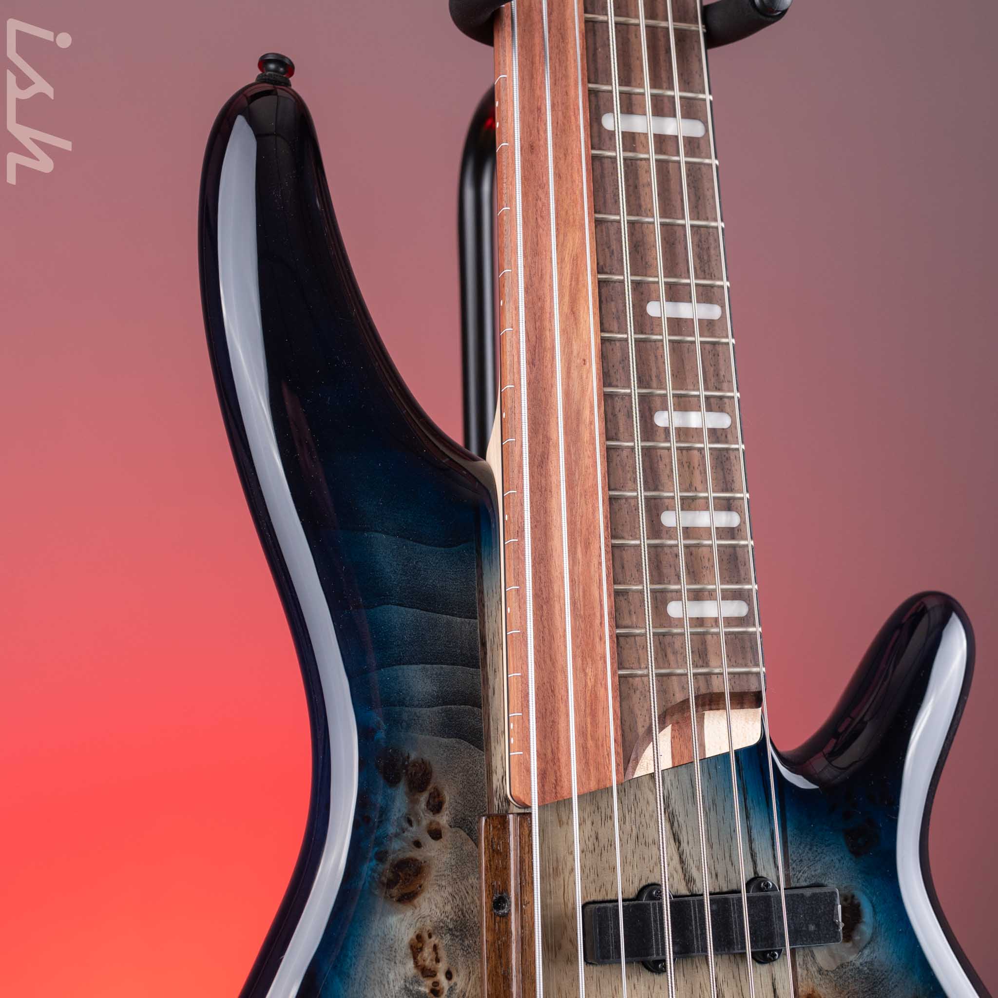 Ibanez Workshop SRAS7 Ashula 7-String Bass Cosmic Blue Starburst - Image 3