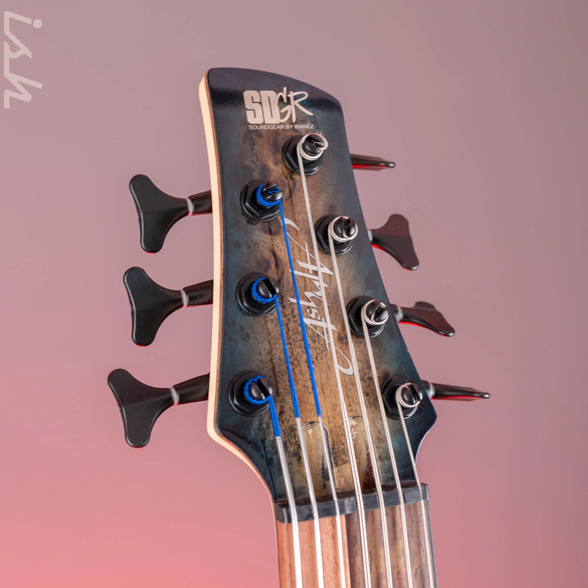 Ibanez Workshop SRAS7 Ashula 7-String Bass Cosmic Blue Starburst - Image 5