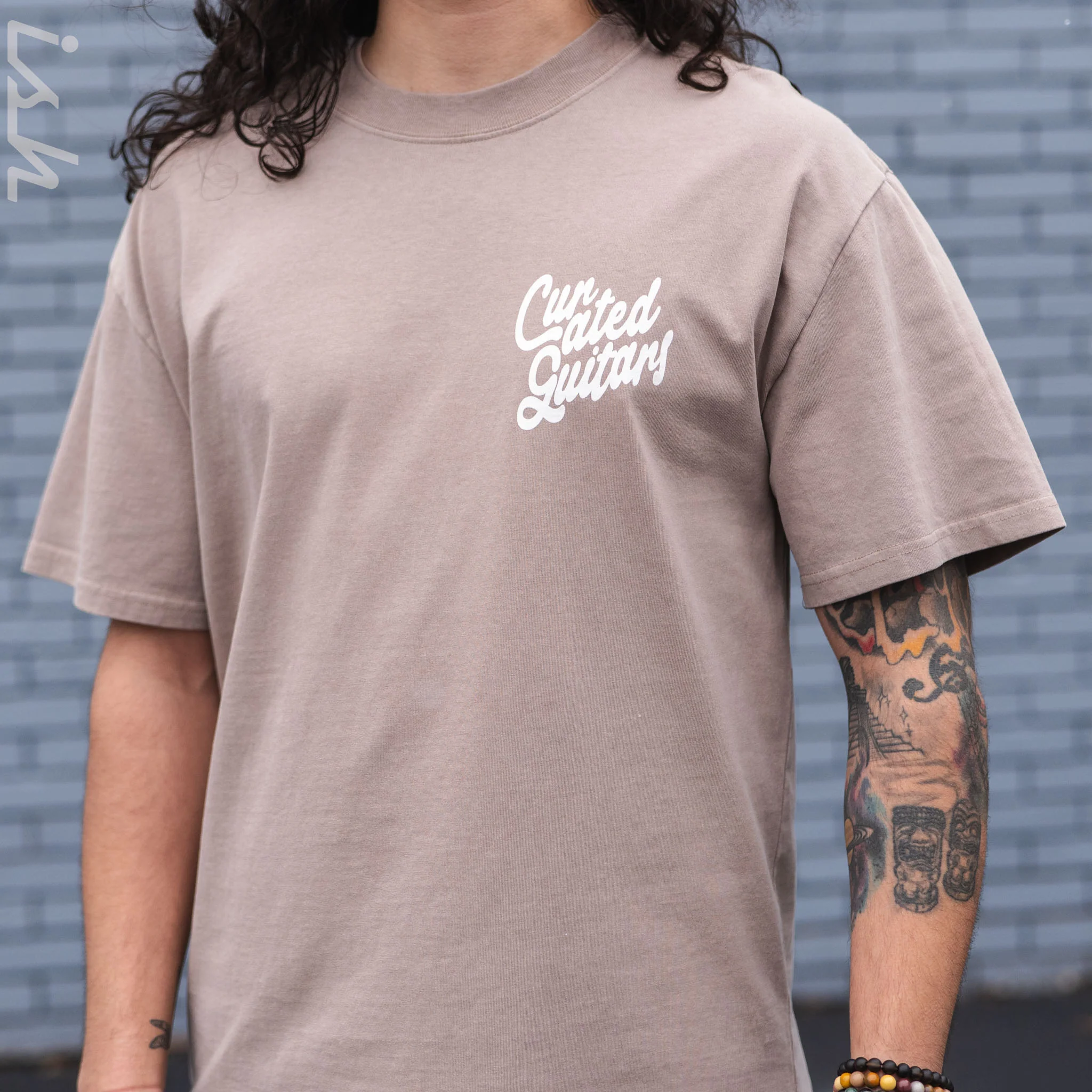 Ish Cactus Heavy Faded Tee - Faded Mushroom - Image 4