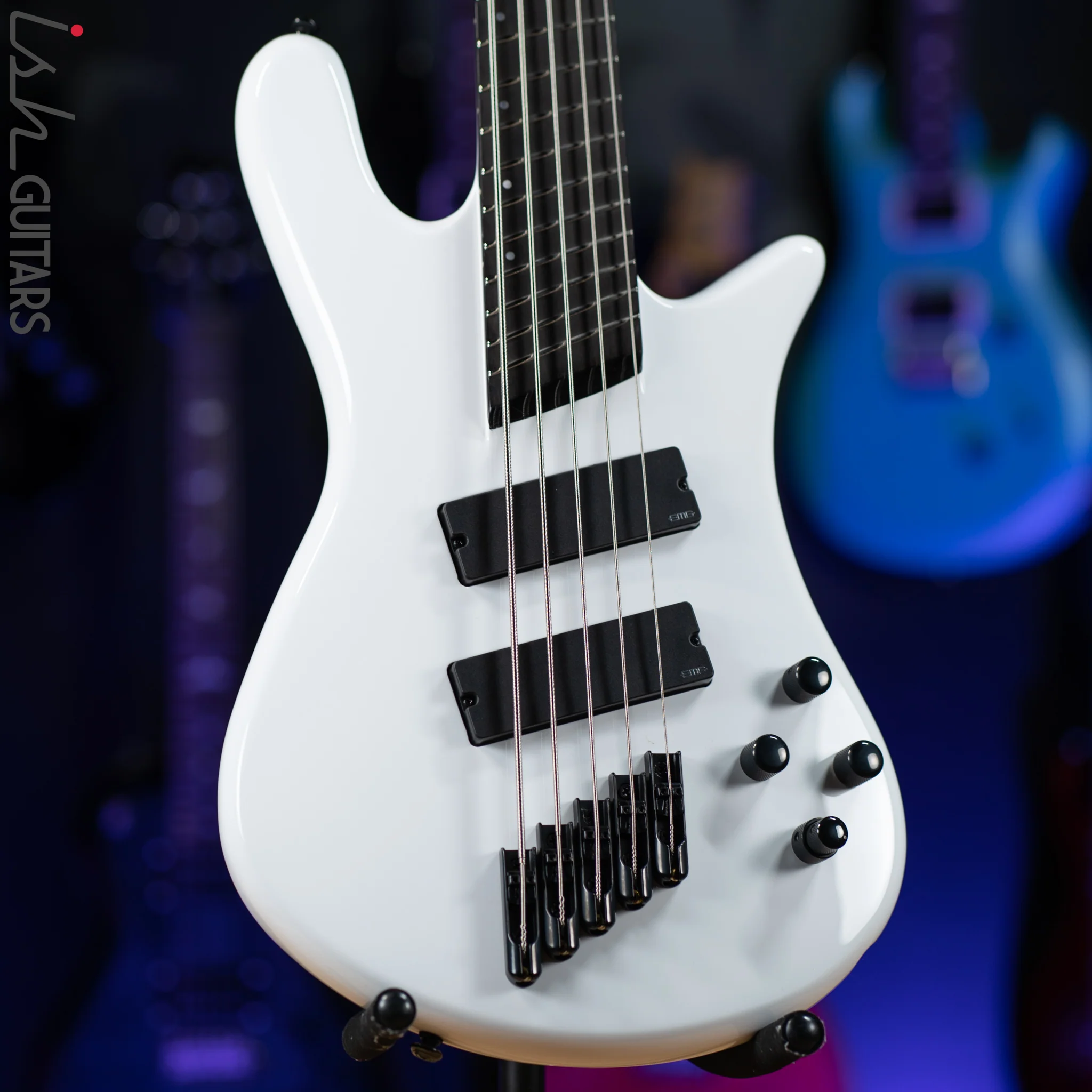Ish X Spector NS Dimension 5 String EMG Darkglass White Gloss