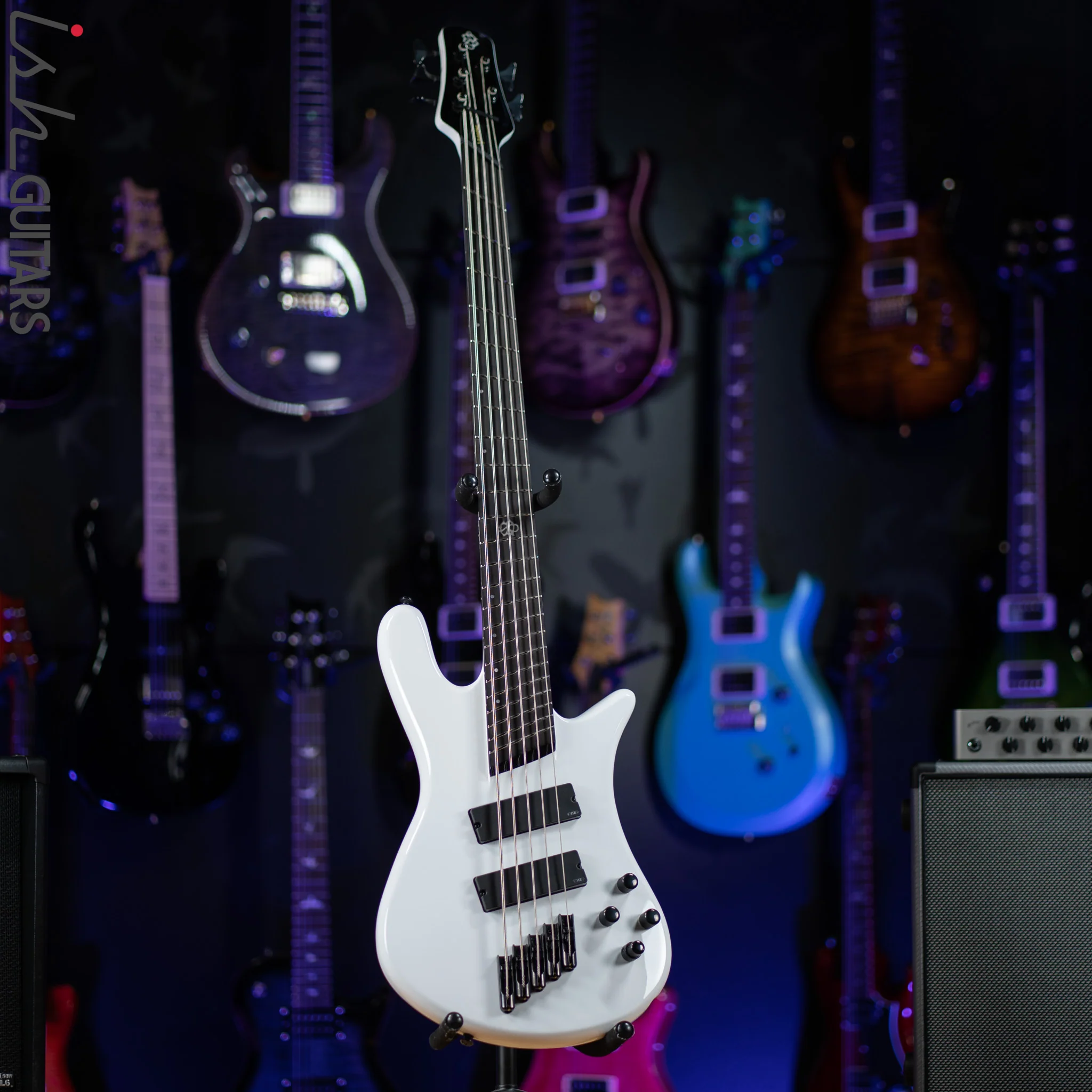 Ish X Spector NS Dimension 5 String EMG Darkglass White Gloss - Image 2