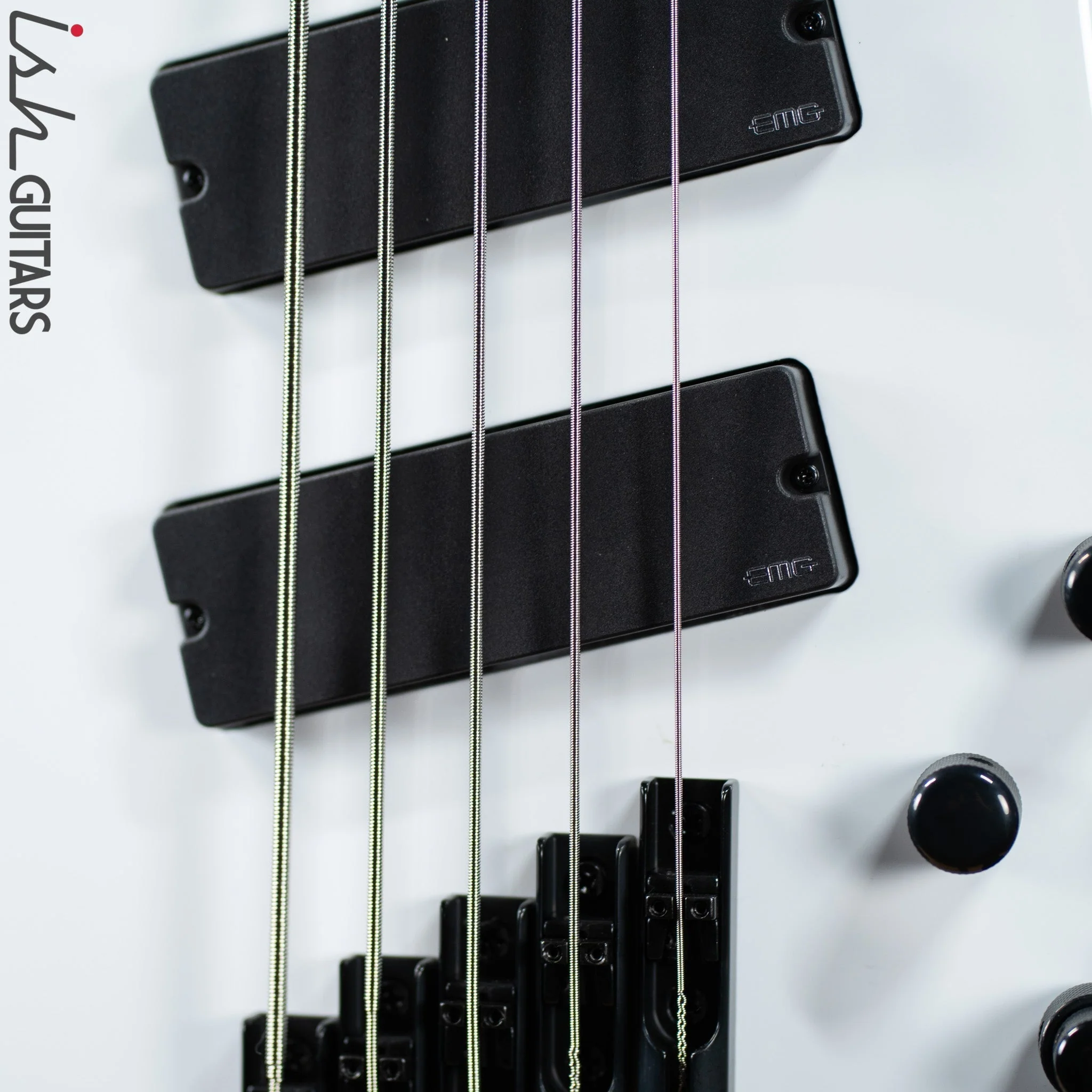 Ish X Spector NS Dimension 5 String EMG Darkglass White Gloss DEMO - Image 4
