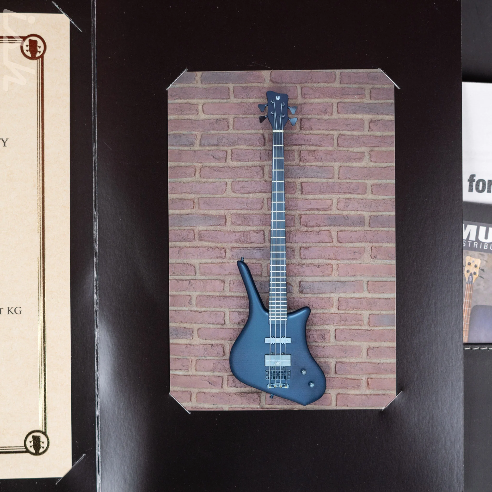 Ish x Warwick Dolphin SN TCS Custom Shop Endangered Species 4-String Bass Black Satin Ebony Fretboard - Image 14