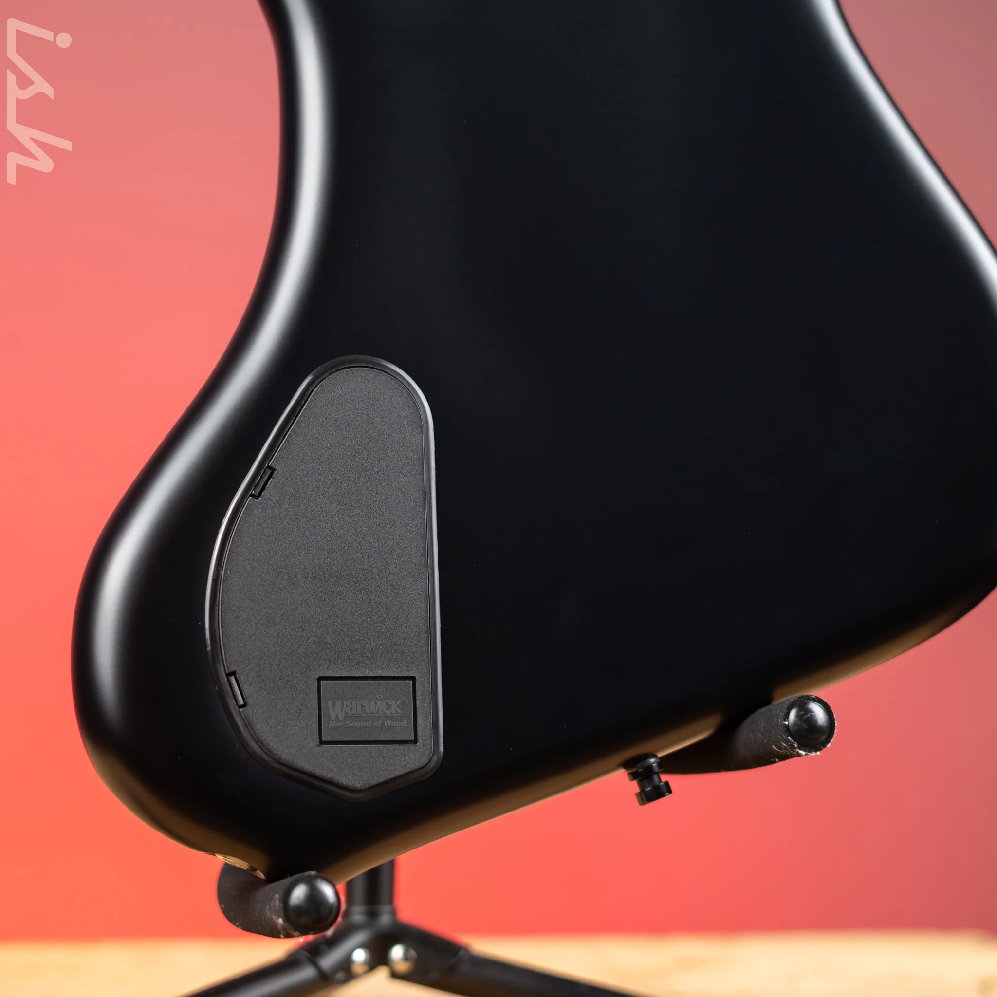 Ish x Warwick Dolphin SN TCS Custom Shop Endangered Species 4-String Bass Black Satin Wenge Fretboard - Image 9