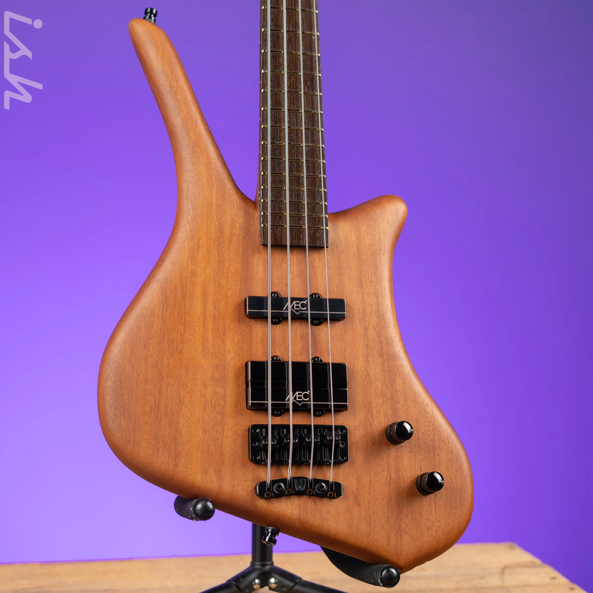 Ish x Warwick Dolphin SN TCS Custom Shop Endangered Species 4-String Bass Wenge Fretboard Demo
