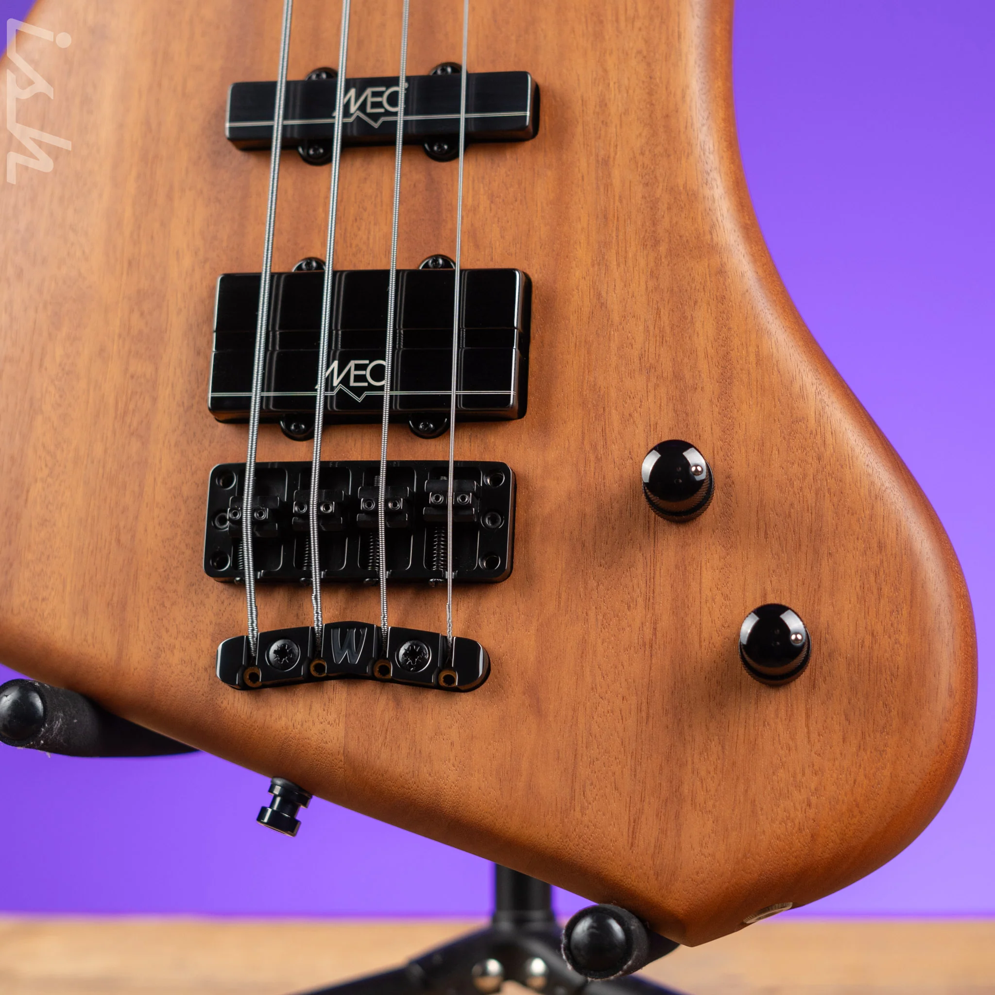Ish x Warwick Dolphin SN TCS Custom Shop Endangered Species 4-String Bass Wenge Fretboard Demo - Image 4