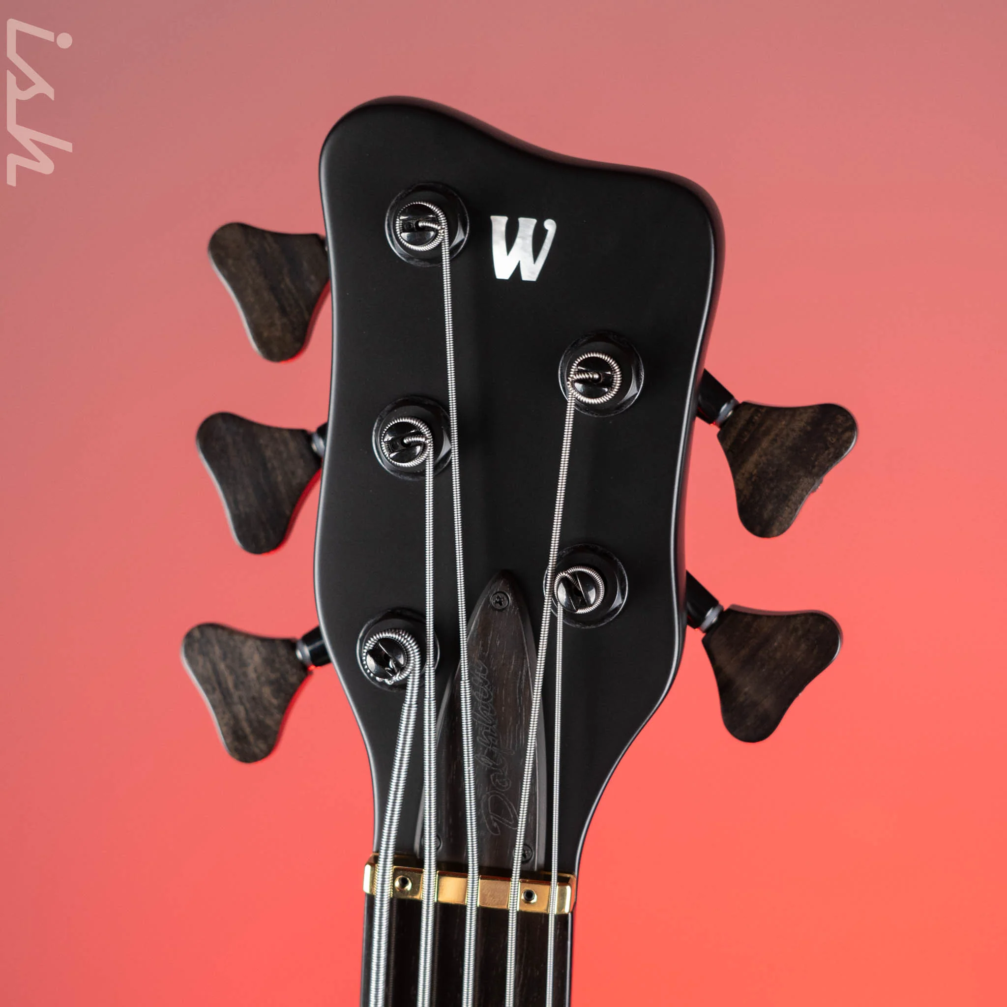 Ish x Warwick Dolphin SN TCS Custom Shop Endangered Species 5-String Bass Black Satin Ebony Fretboard Pre-Order - Image 5