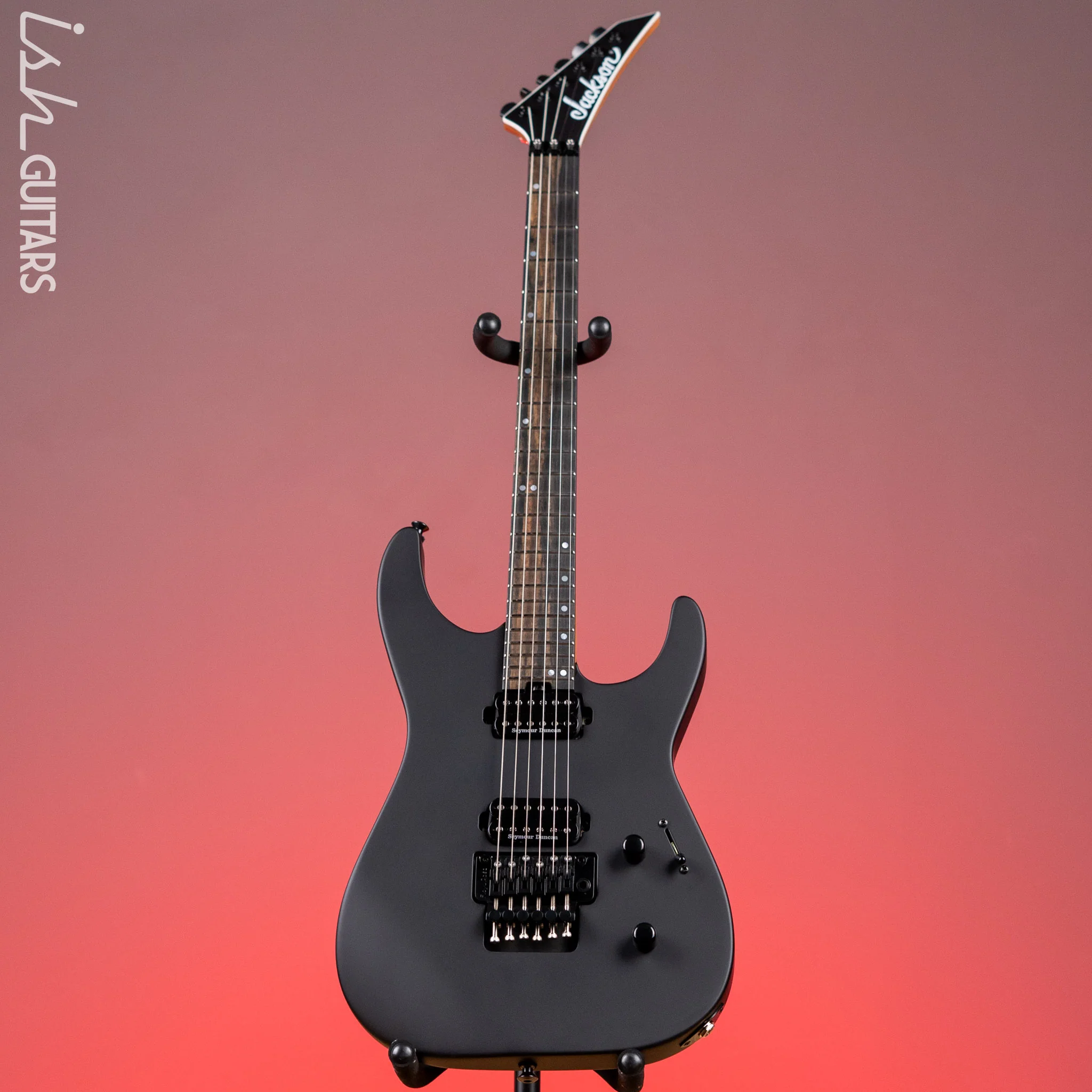 Jackson American Series Virtuoso Electric Guitar Satin Black Demo - Image 2