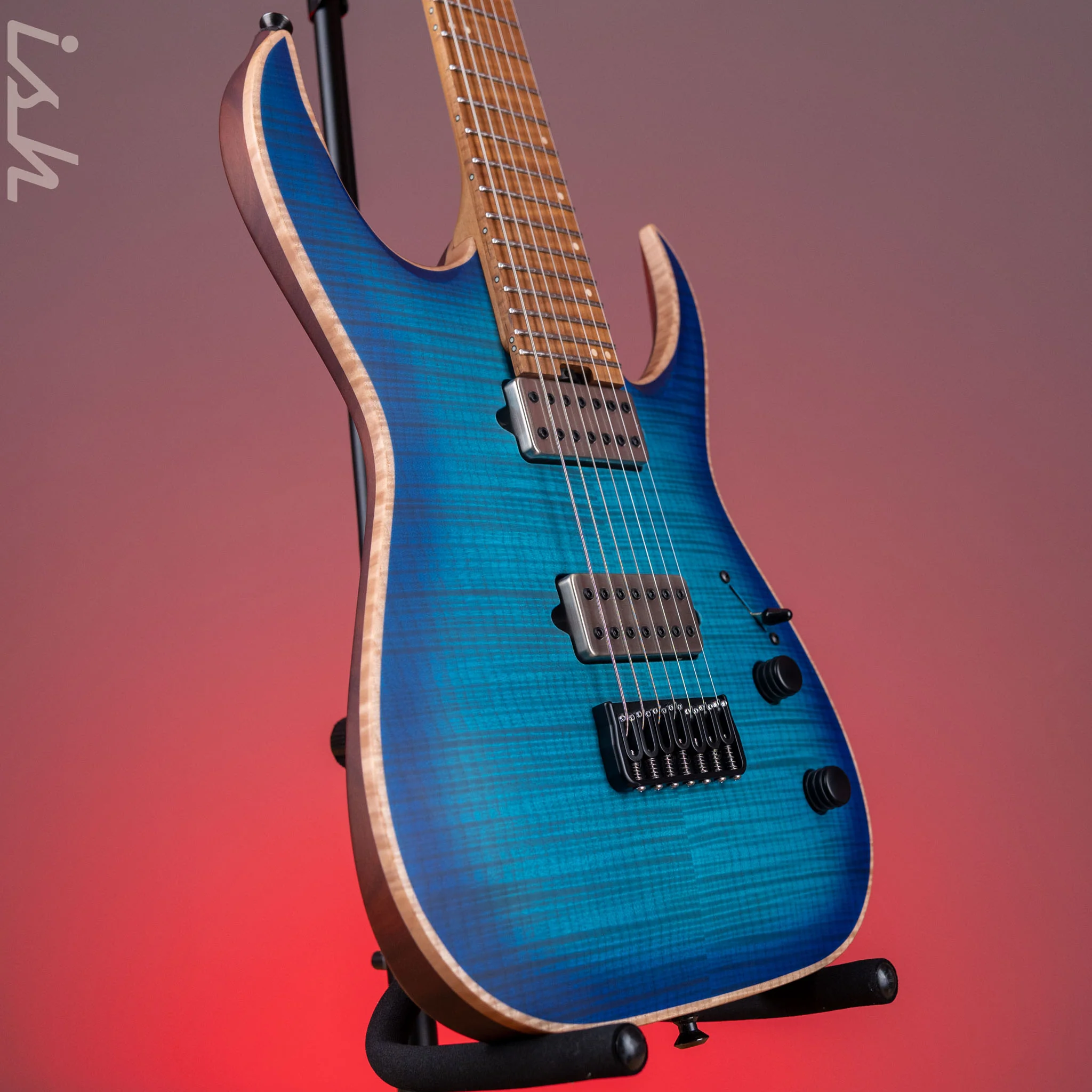 Jackson Custom Shop Misha Mansoor Juggernaut HTFM7 Satin Laguna Burst - Image 3