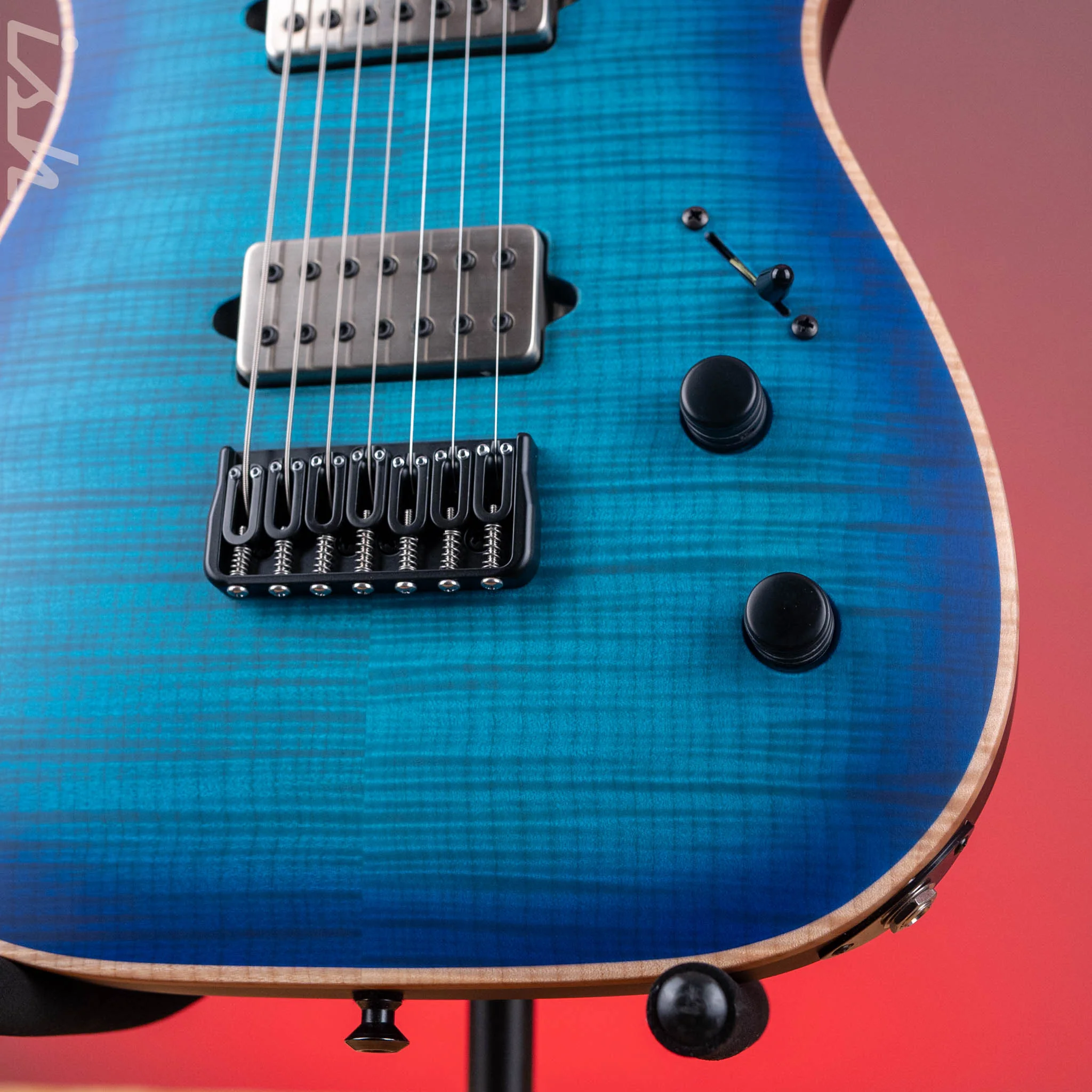 Jackson Custom Shop Misha Mansoor Juggernaut HTFM7 Satin Laguna Burst - Image 5
