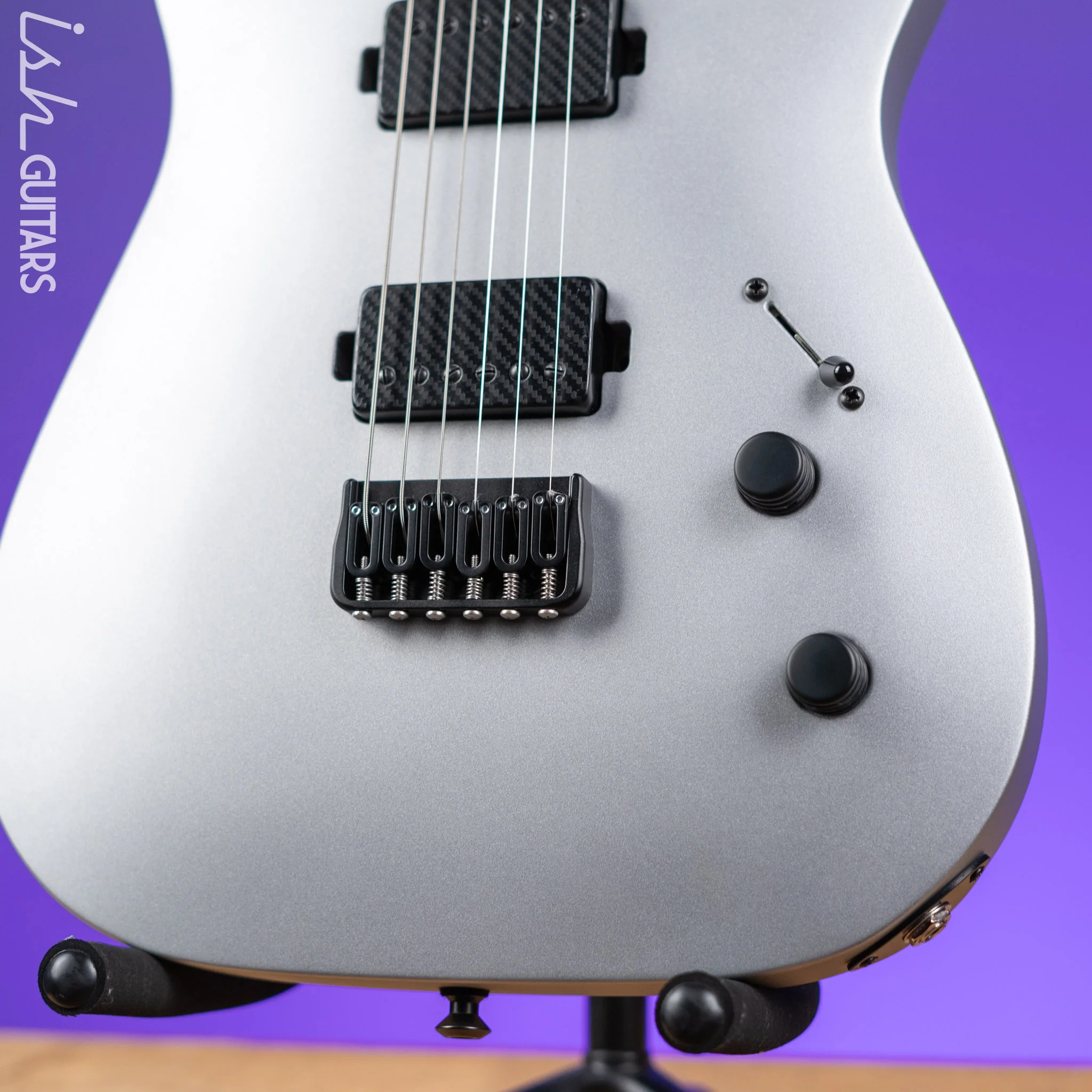 Jackson USA Custom Shop Misha Mansoor Signature Juggernaut HT6 Satin Silver - Image 4