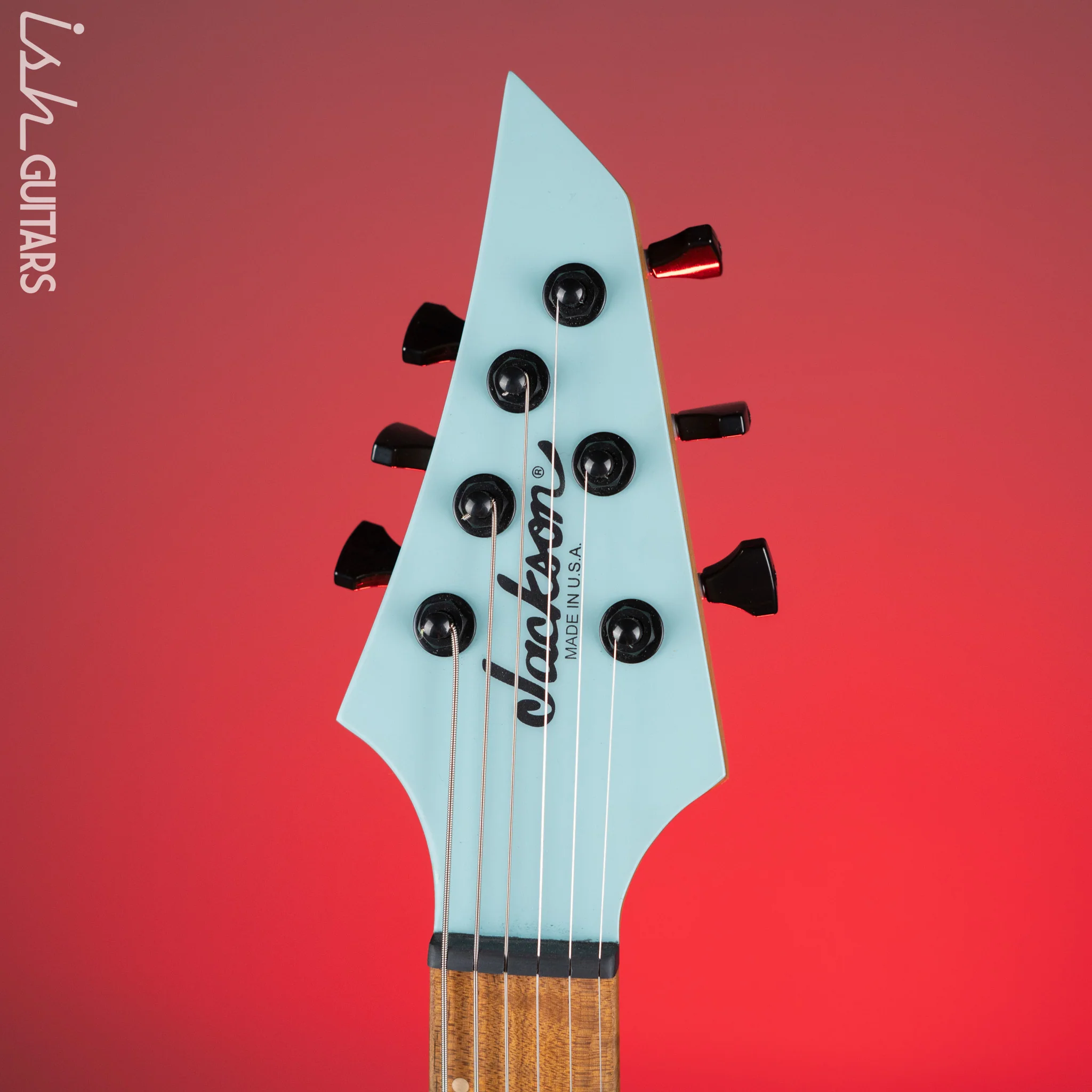 Jackson USA Series Misha Mansoor Signature Juggernaut HT6 Satin Daphne Blue Demo - Image 5