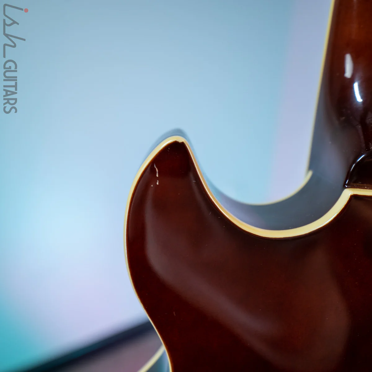 Jay Turser Semi-Hollow Bass Sunburst - Image 10
