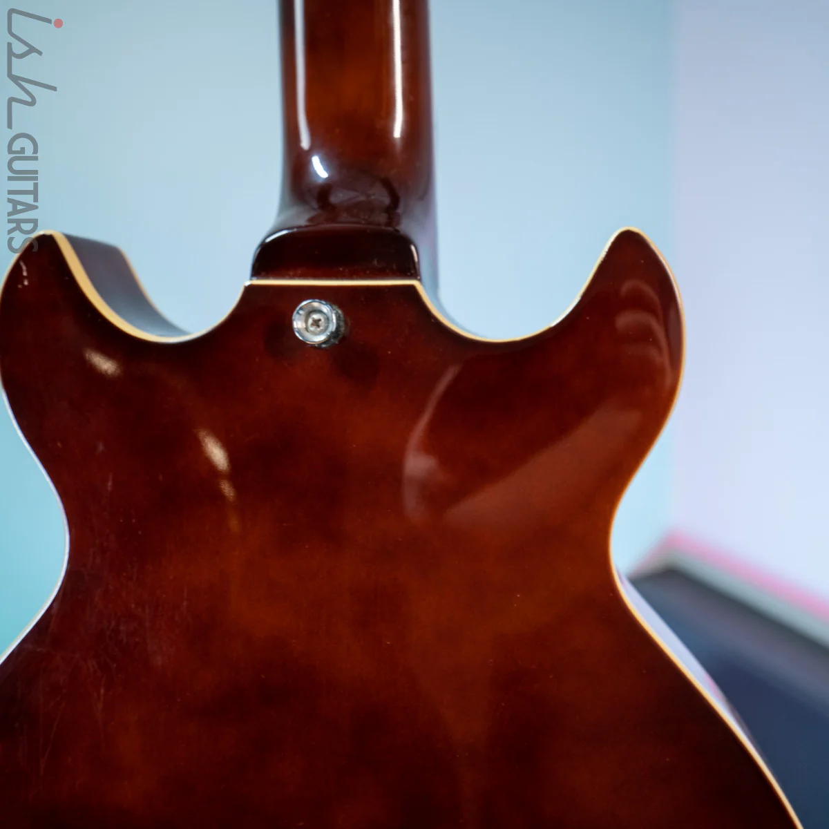 Jay Turser Semi-Hollow Bass Sunburst - Image 14
