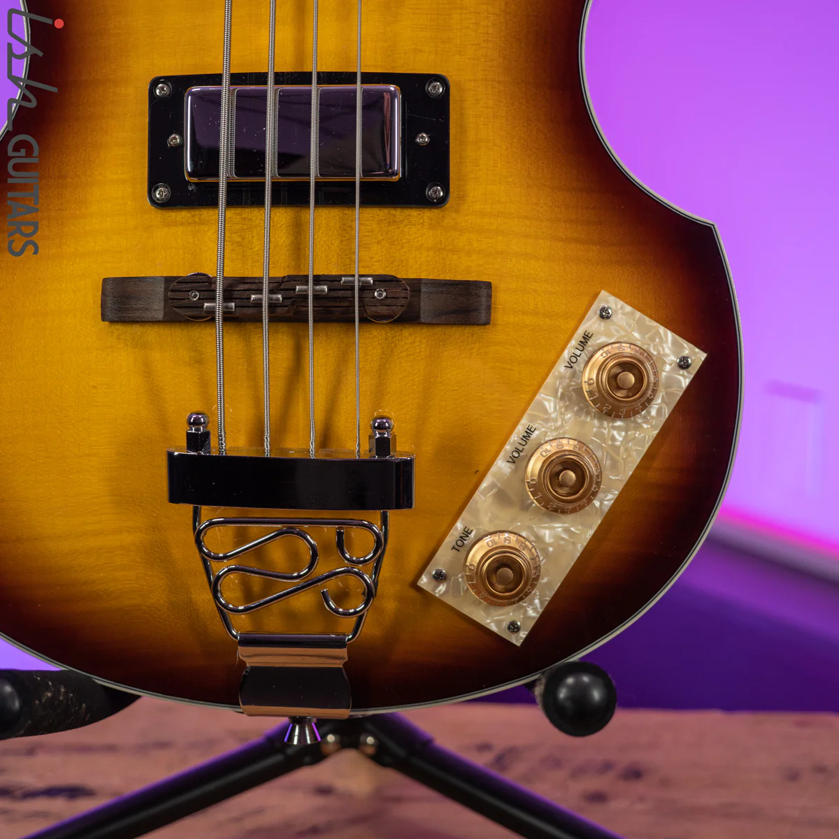 Johnson JJ-200 Electric Violin Bass Sunburst - Image 4