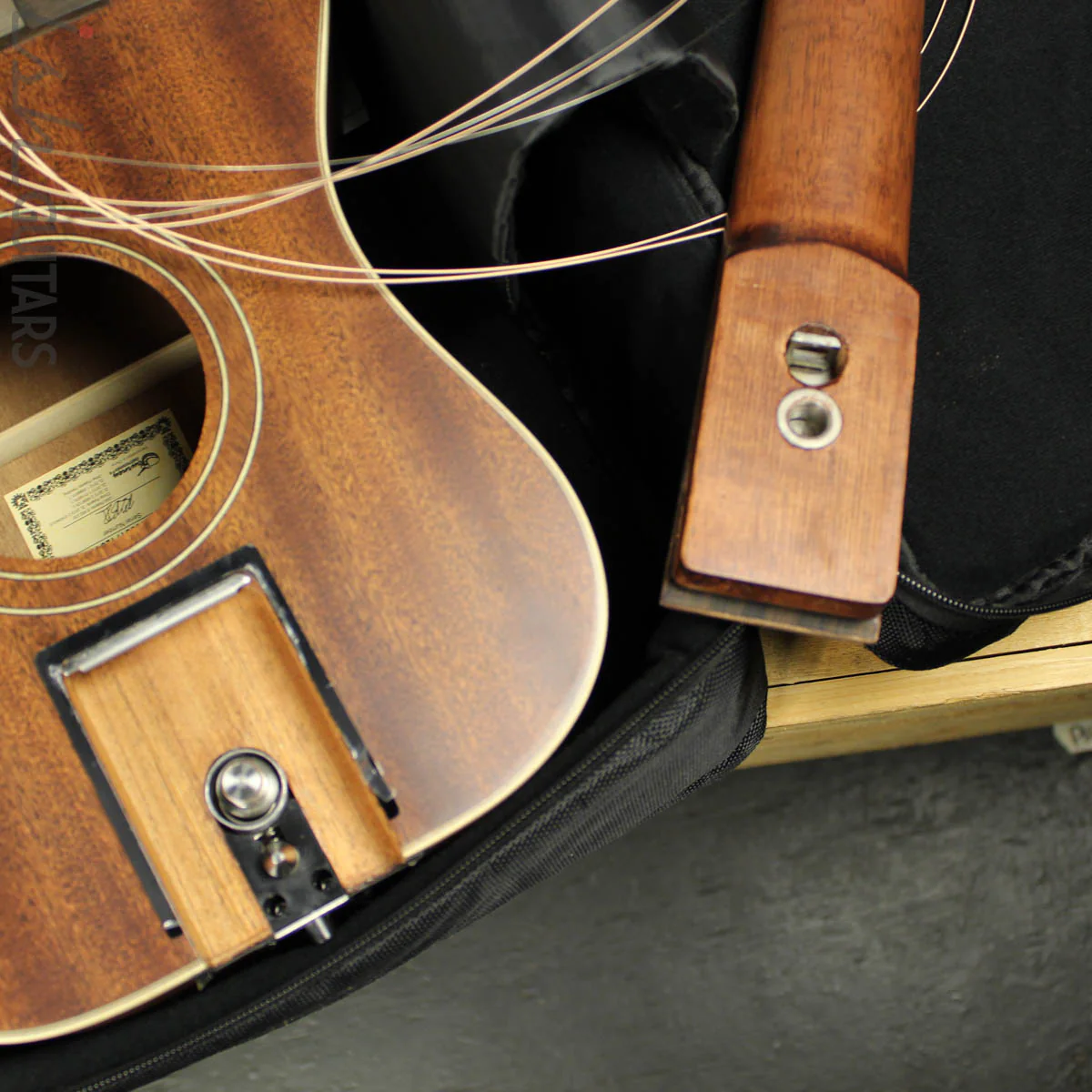Journey Instruments OF310 Overhead Mahogany Sapele Acoustic Travel Guitar - Image 3