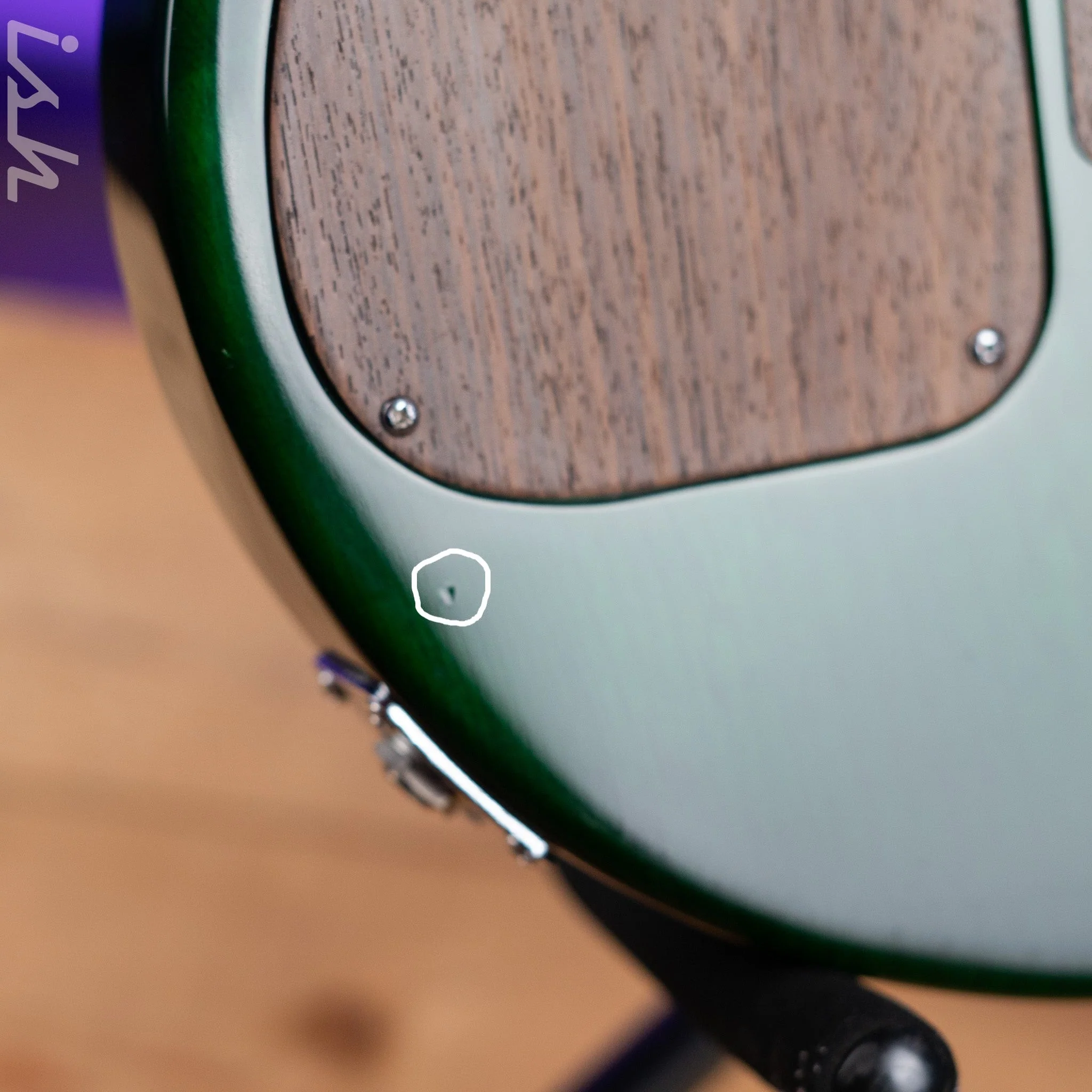 JP Guitars Luna Emerald Green Quilt - Image 16