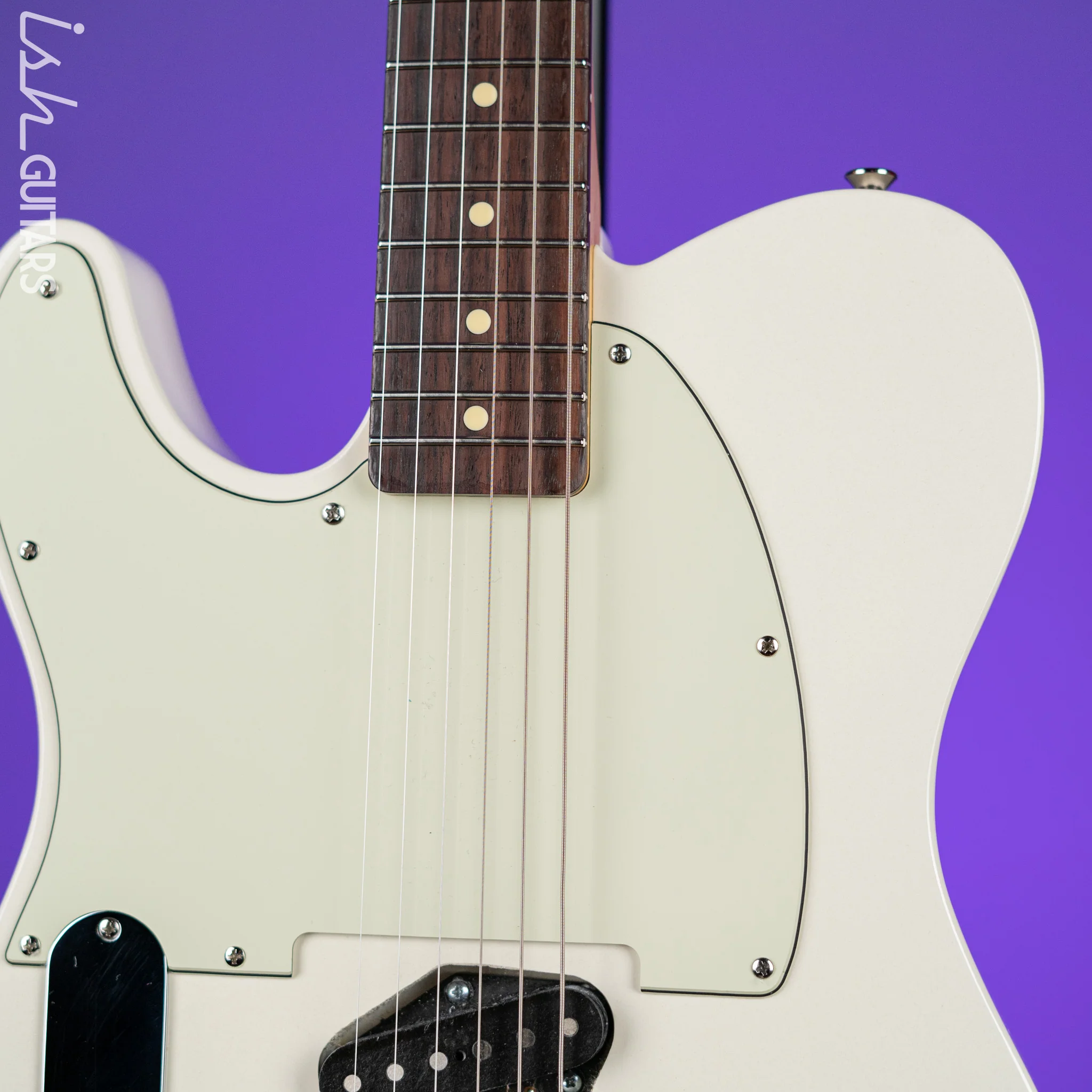 K-Line Truxton Left Handed Guitar White - Image 3