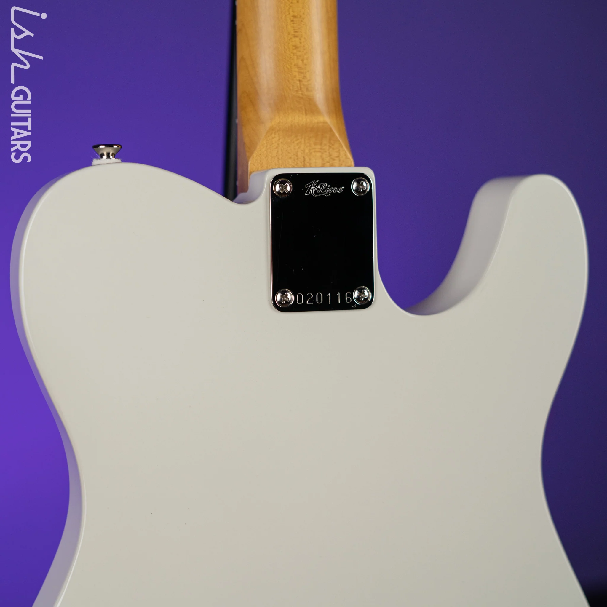 K-Line Truxton Left Handed Guitar White - Image 11