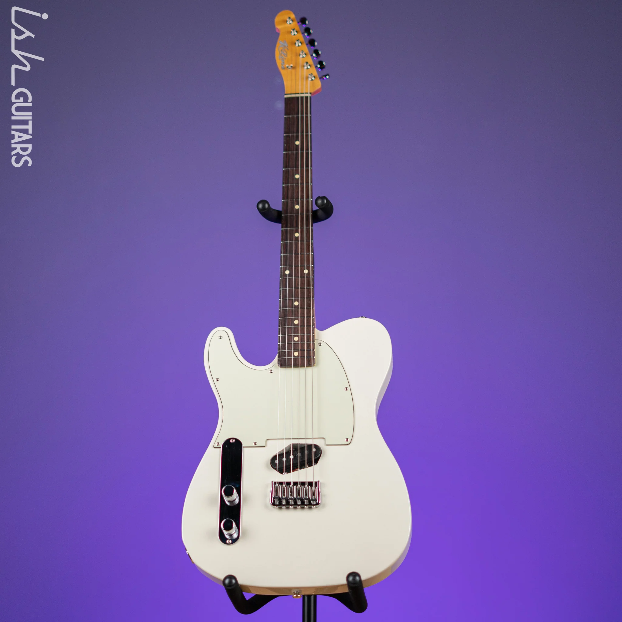 K-Line Truxton Left Handed Guitar White - Image 17
