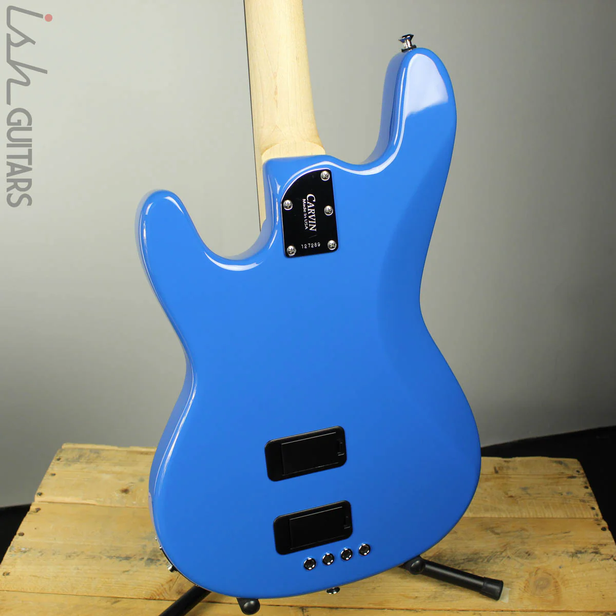 Kiesel Carvin PB4 4-String Bolt-on Bright Blue Bass - Image 7