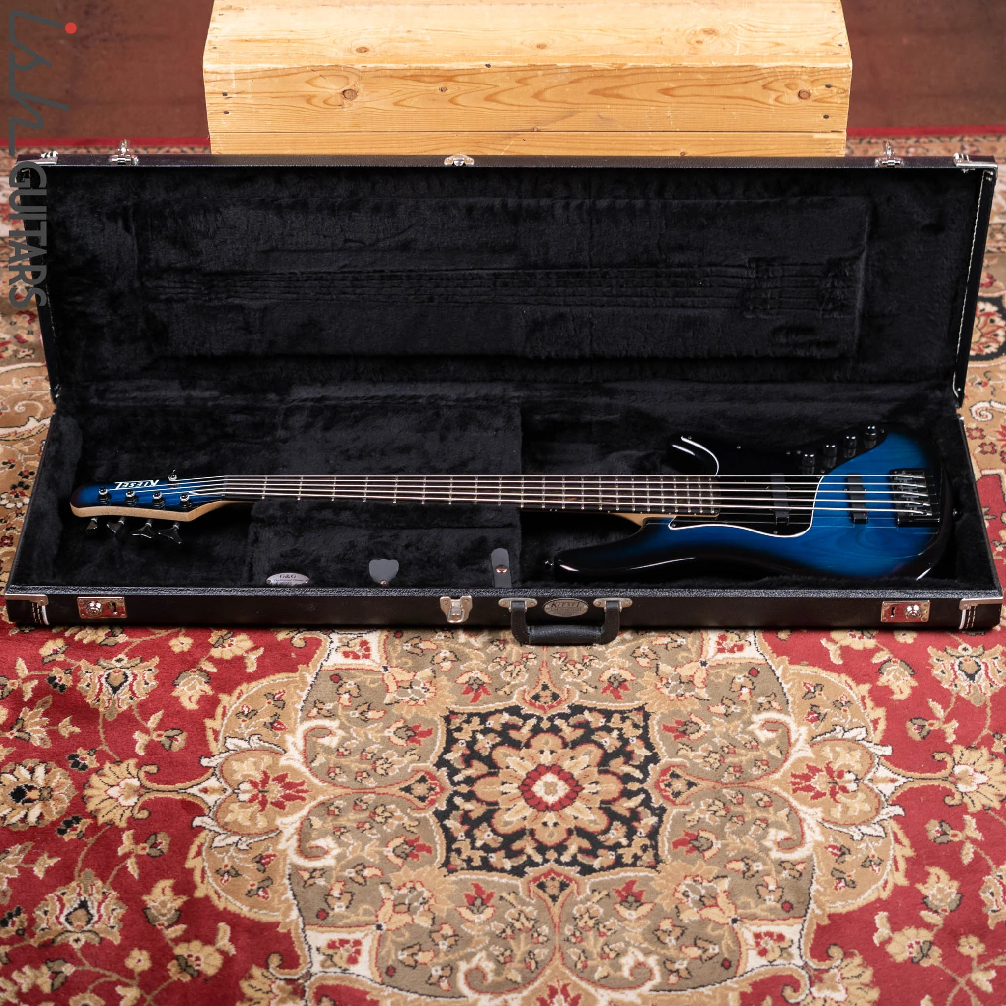 Kiesel JB-5 5-String Bass Trans Blue - Image 15