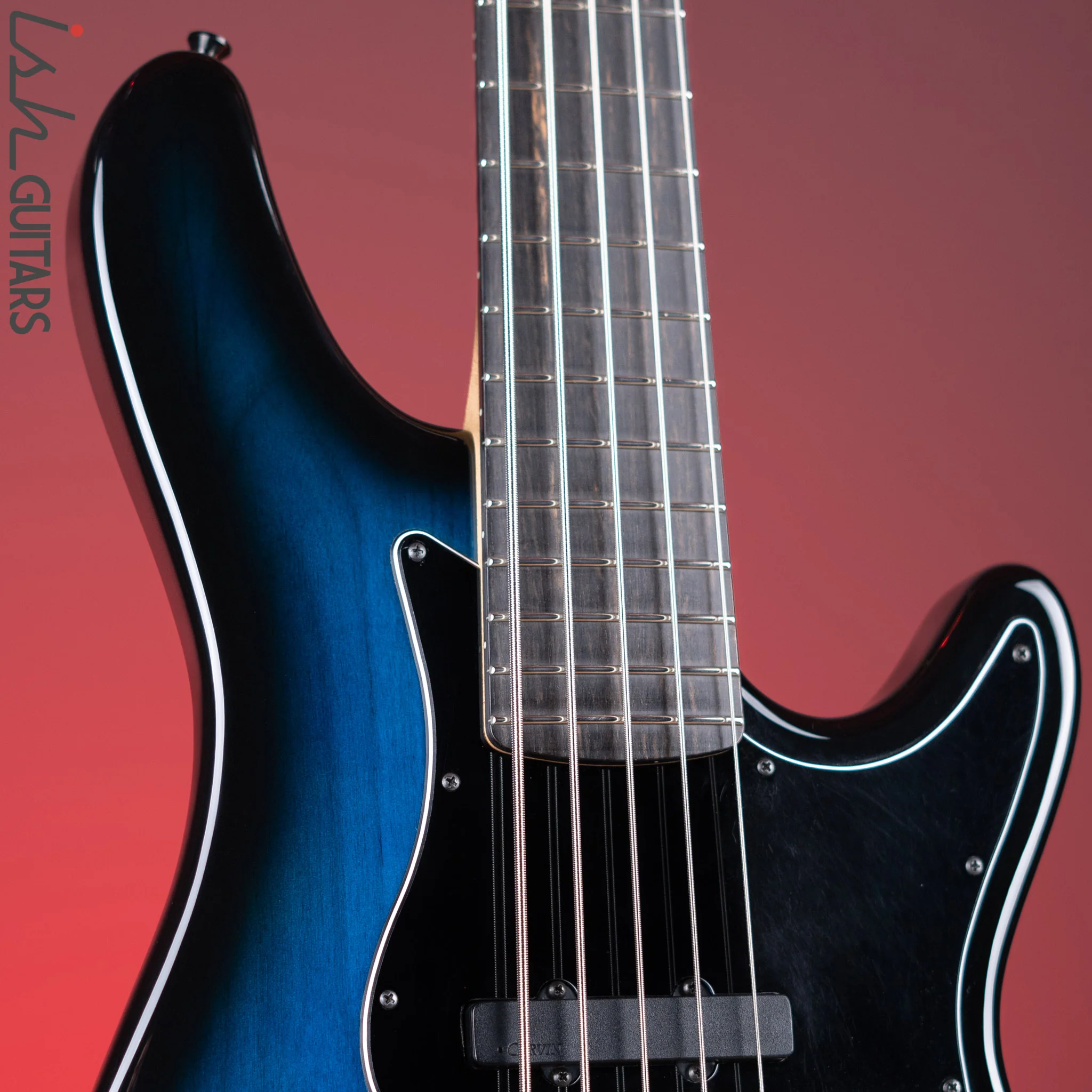 Kiesel JB-5 5-String Bass Trans Blue - Image 3