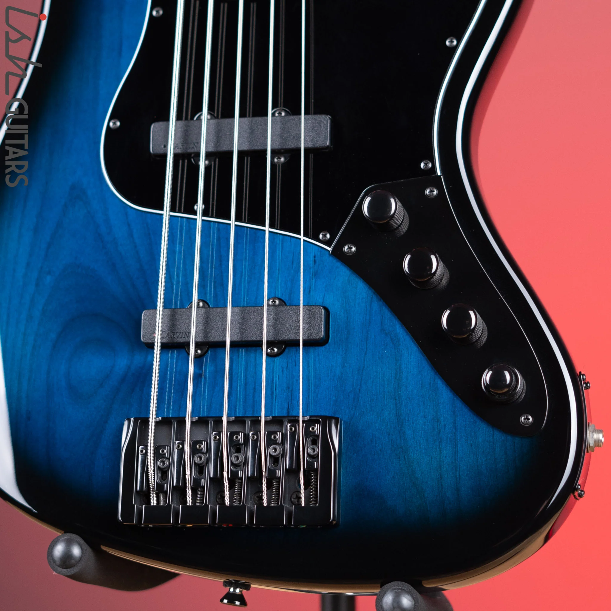 Kiesel JB-5 5-String Bass Trans Blue - Image 4
