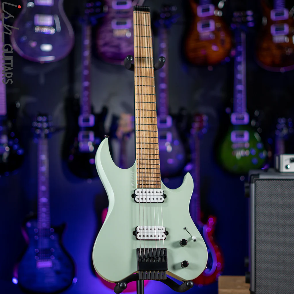 Kiesel Vader V7 7-String Electric Guitar Seafoam Green - Image 2