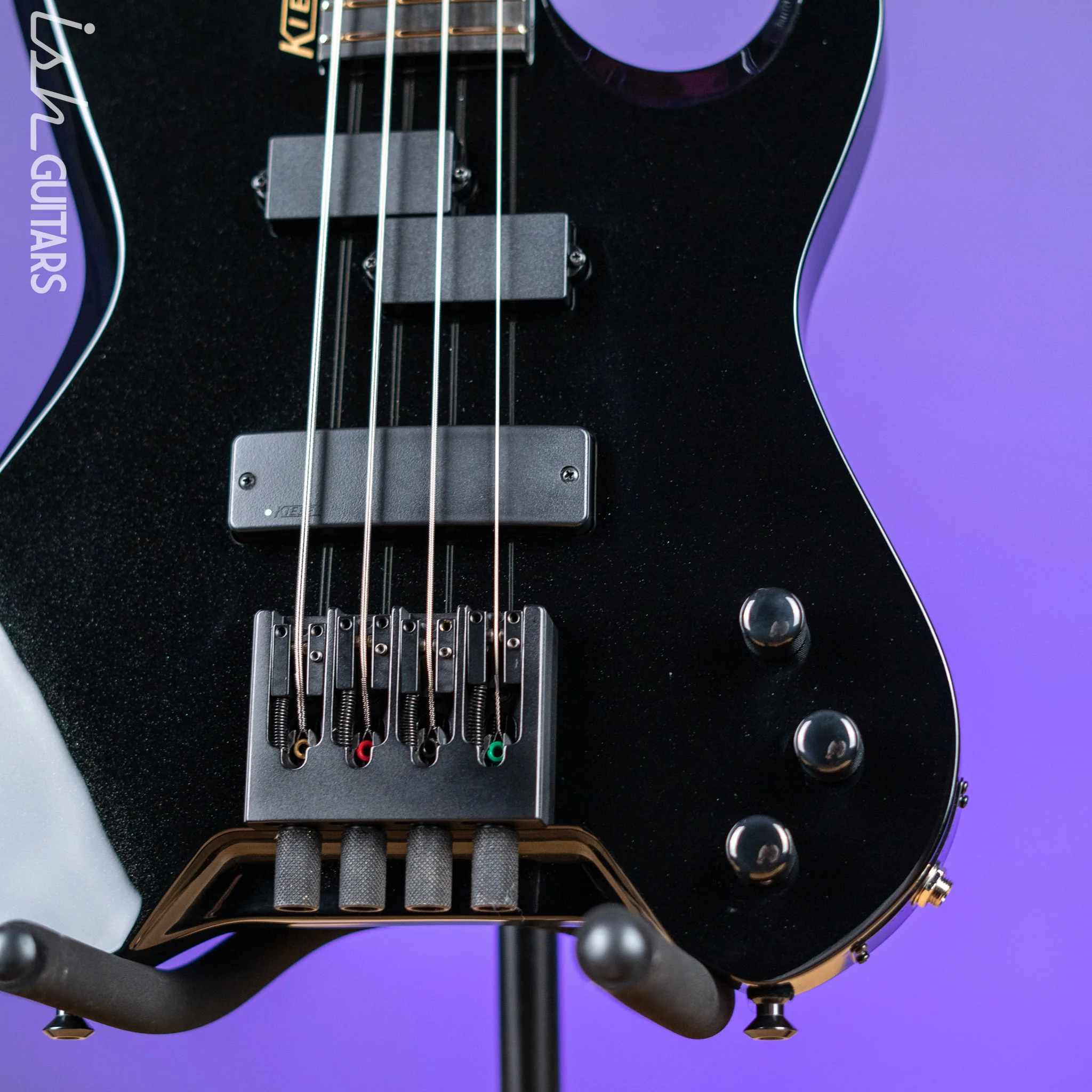 Kiesel VB4 Short Scale Vader 4-String Bass Metallic Black Gloss - Image 4