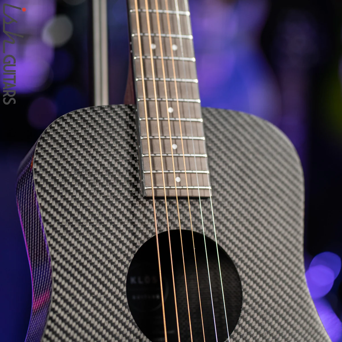 Klōs Hybrid Acoustic Travel Guitar Carbon Fiber Demo - Image 4