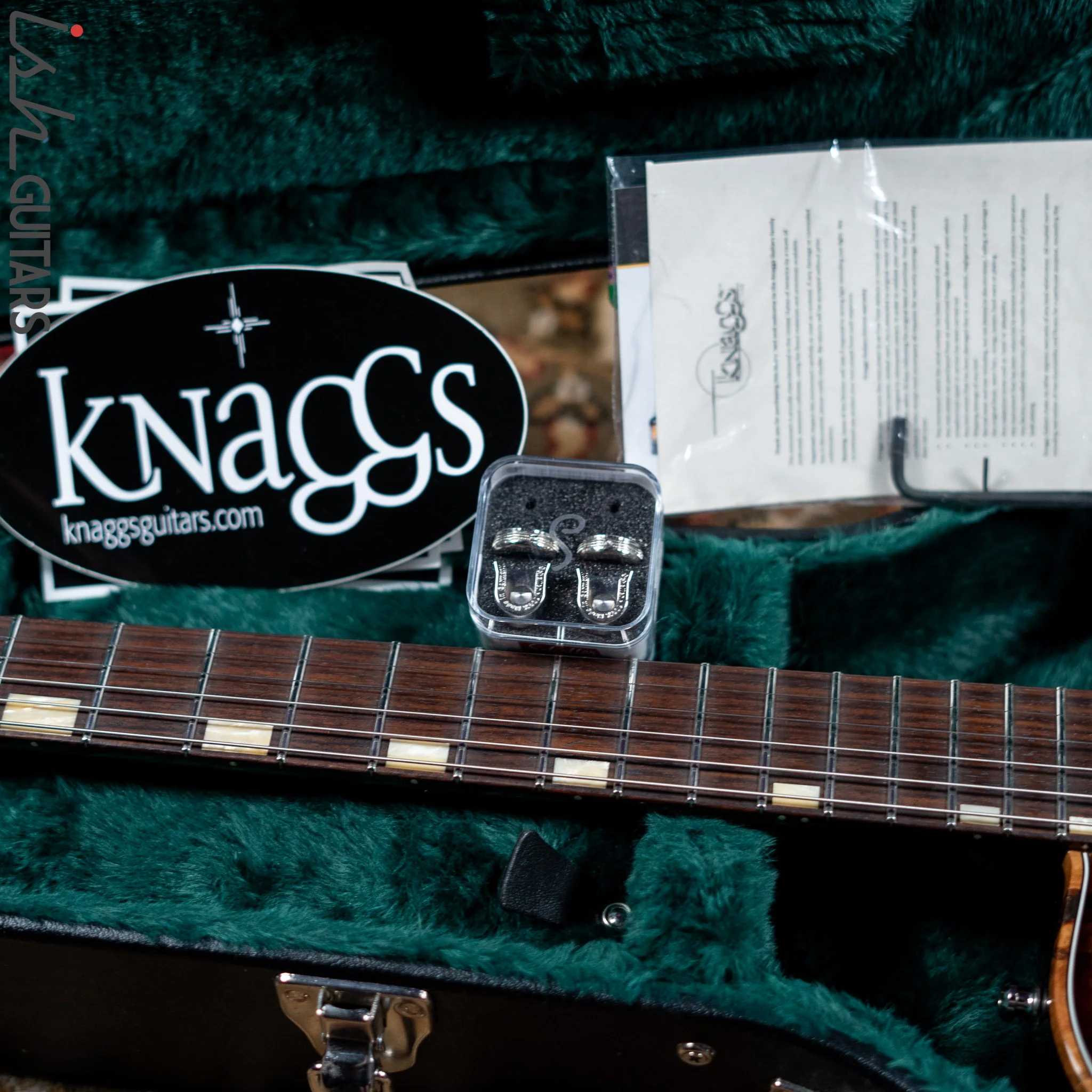 Knaggs SSC Steve Stevens Natural Black Burst Burl Maple - Image 14