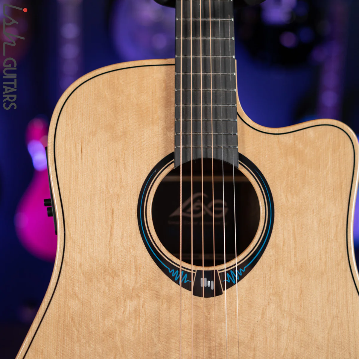 Lâg THV30DCE Dreadnought Hyvibe Tramontane Smart Guitar - Image 3
