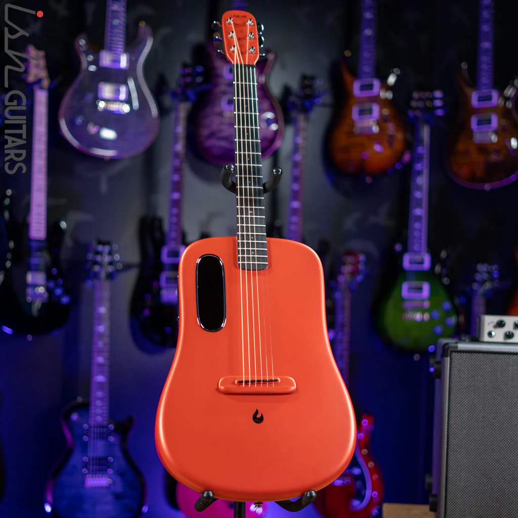 Lava Music Lava Me 3 Smart Acoustic Guitar 38" Red w/ Space Bag - Image 2