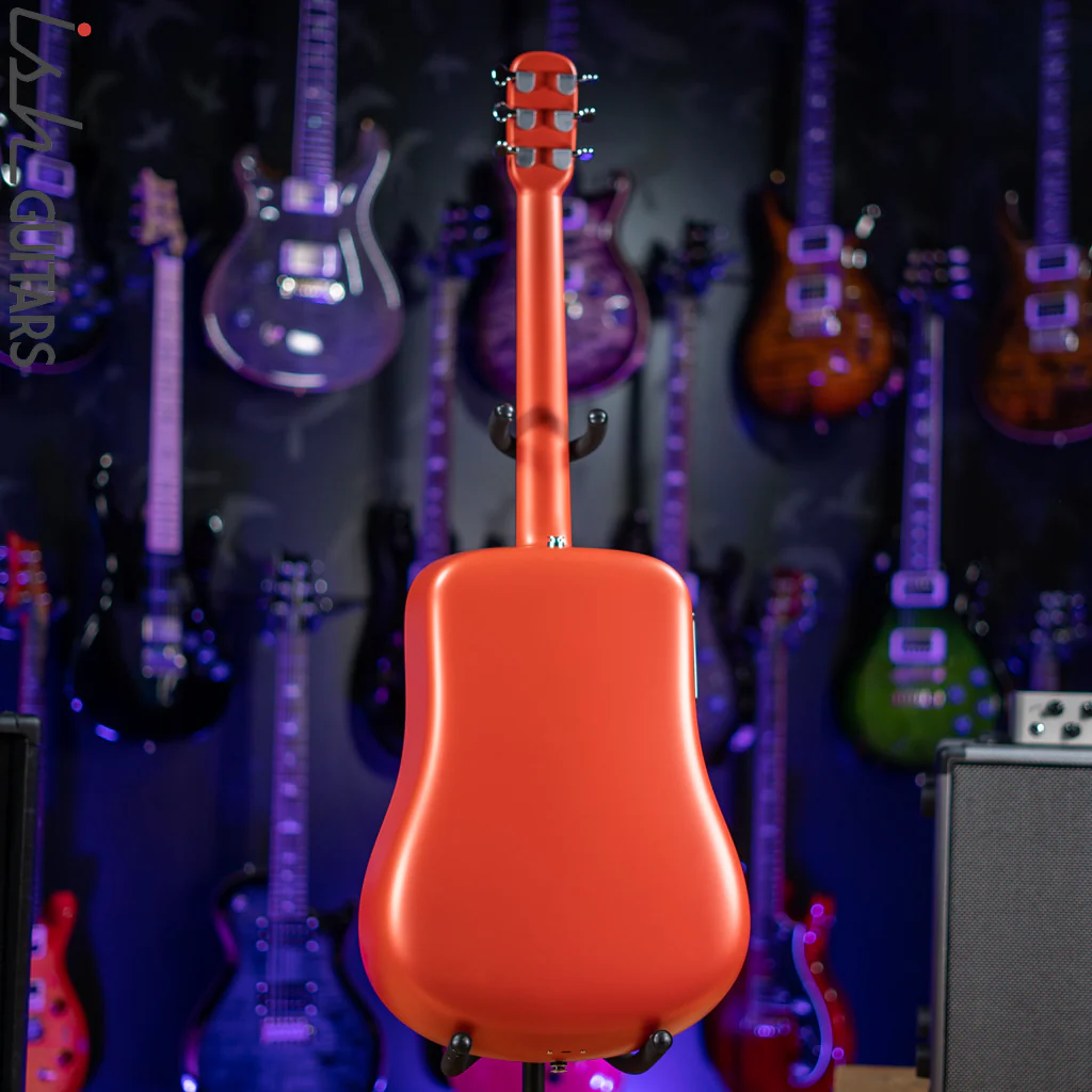 Lava Music Lava Me 3 Smart Acoustic Guitar 38" Red w/ Space Bag - Image 9