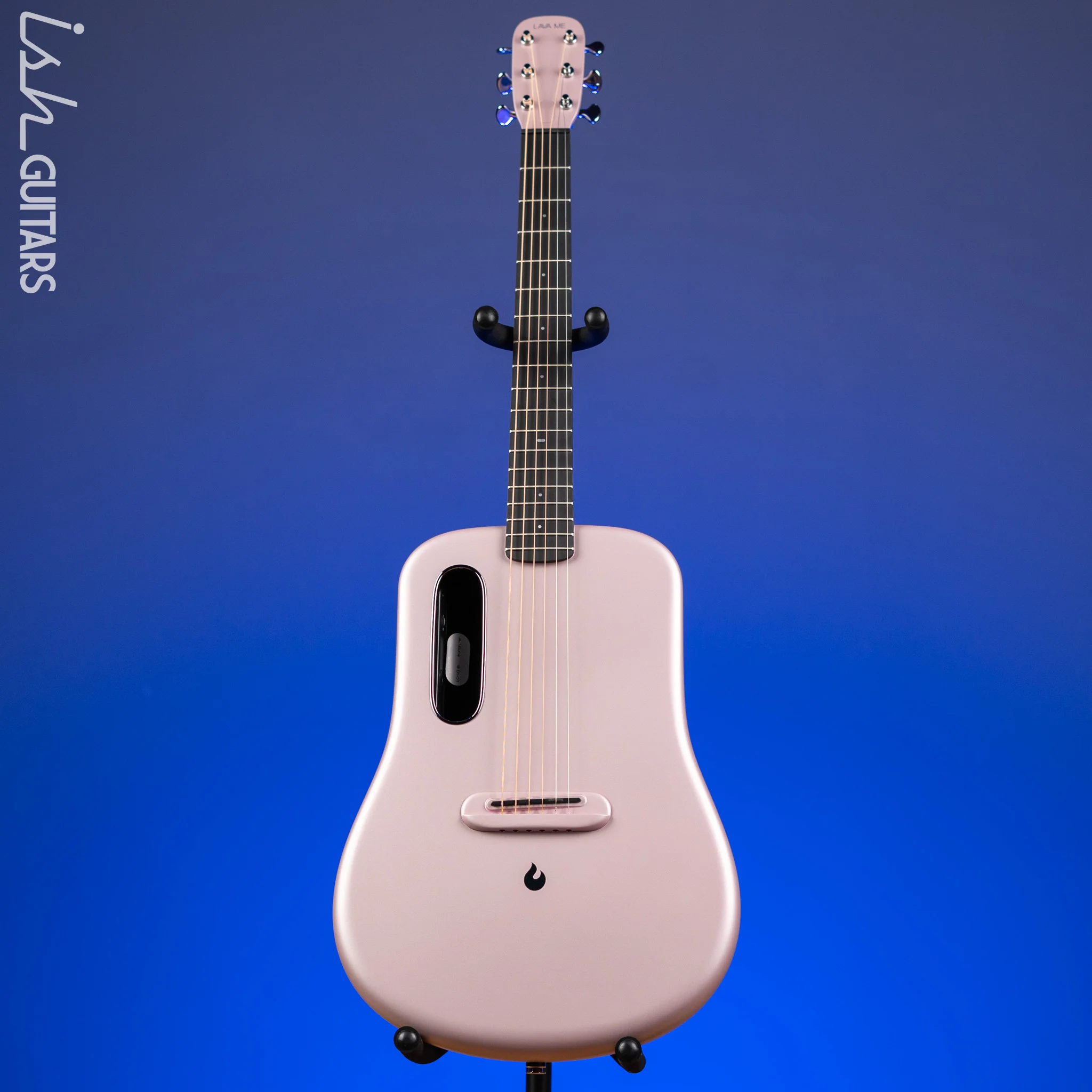 Lava Music LAVA ME 4 Carbon 36" Smart Acoustic-Electric Guitar Pink (w/ Airflow Bag) - Image 2