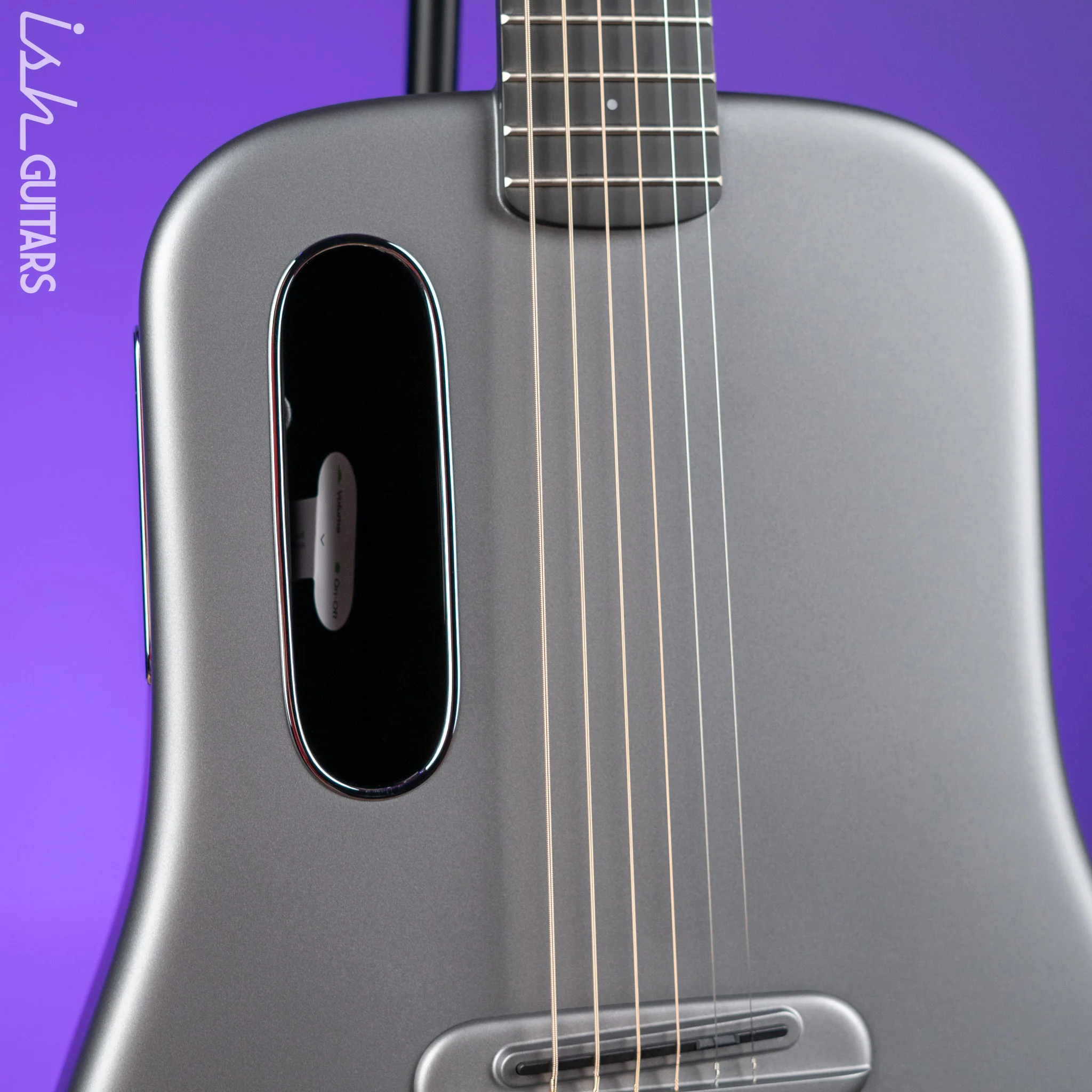Lava Music LAVA ME 4 Carbon 36" Smart Acoustic-Electric Guitar Space Grey (w/ Airflow Bag) - Image 3