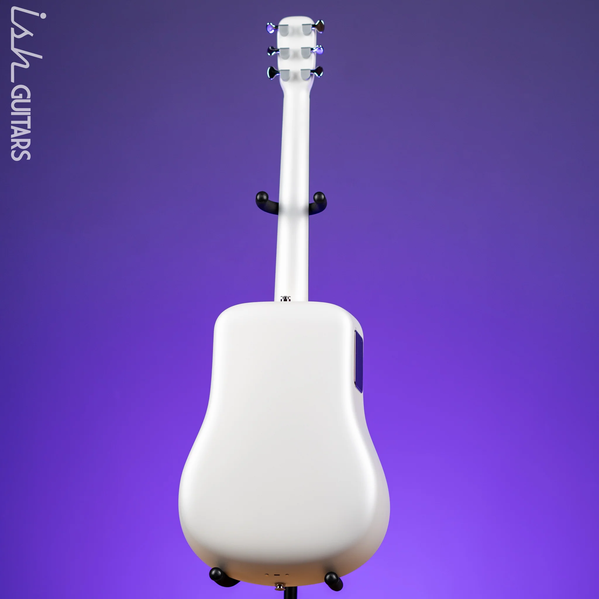 Lava Music LAVA ME 4 Carbon 36" Smart Acoustic-Electric Guitar White (w/ Airflow Bag) - Image 7