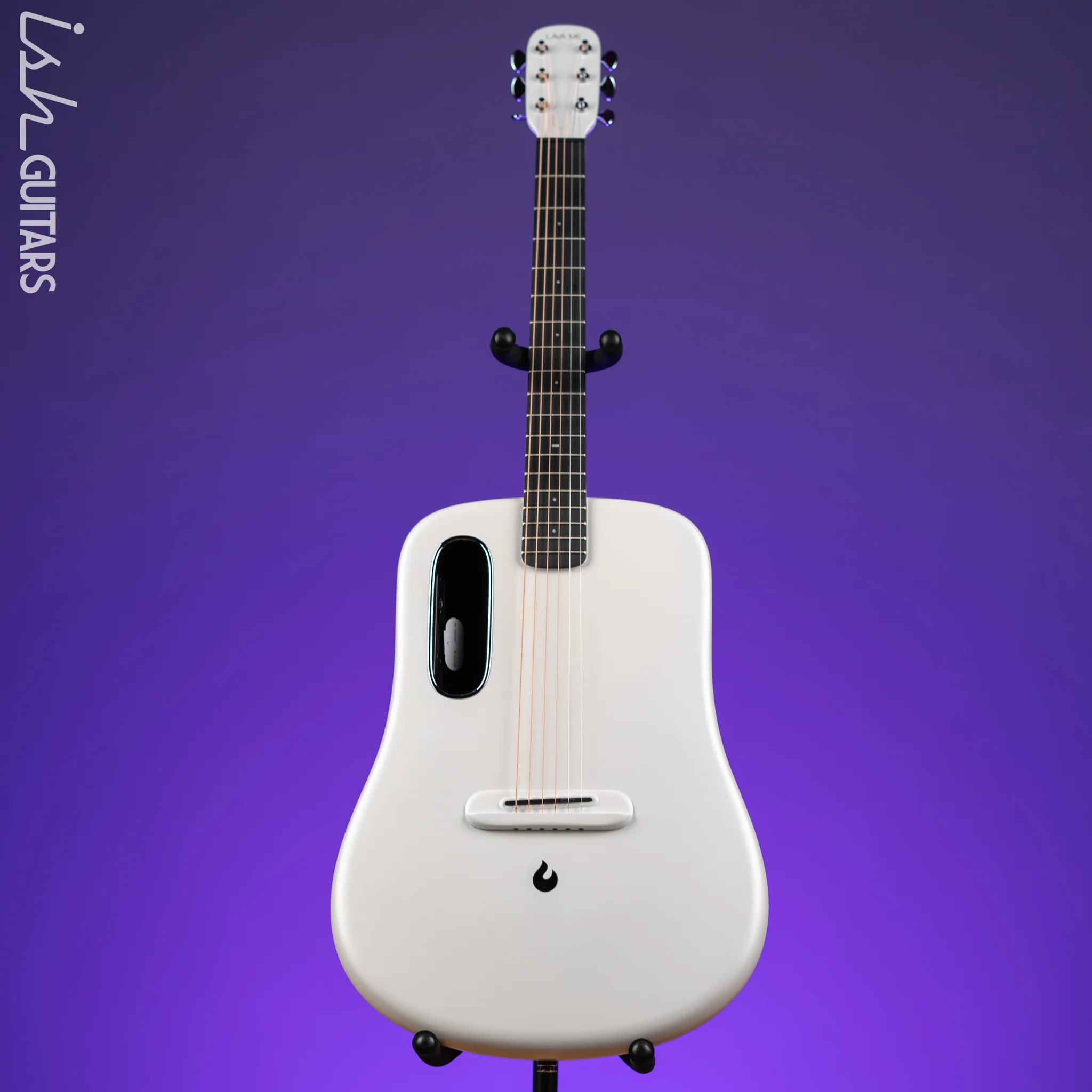 Lava Music LAVA ME 4 Carbon 38" Smart Acoustic-Electric Guitar White (w/ Airflow Bag) - Image 2