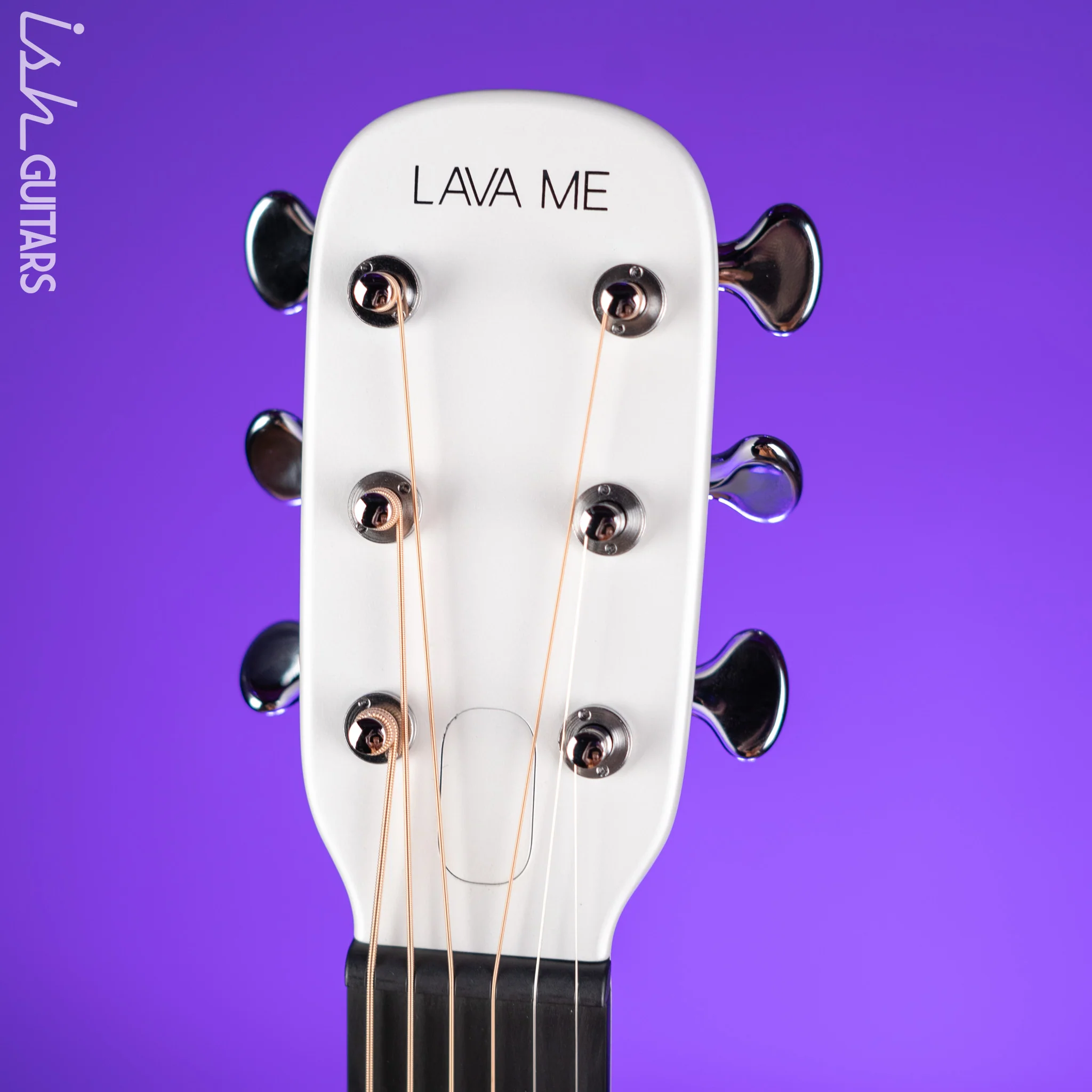 Lava Music LAVA ME 4 Carbon 38" Smart Acoustic-Electric Guitar White (w/ Airflow Bag) - Image 5