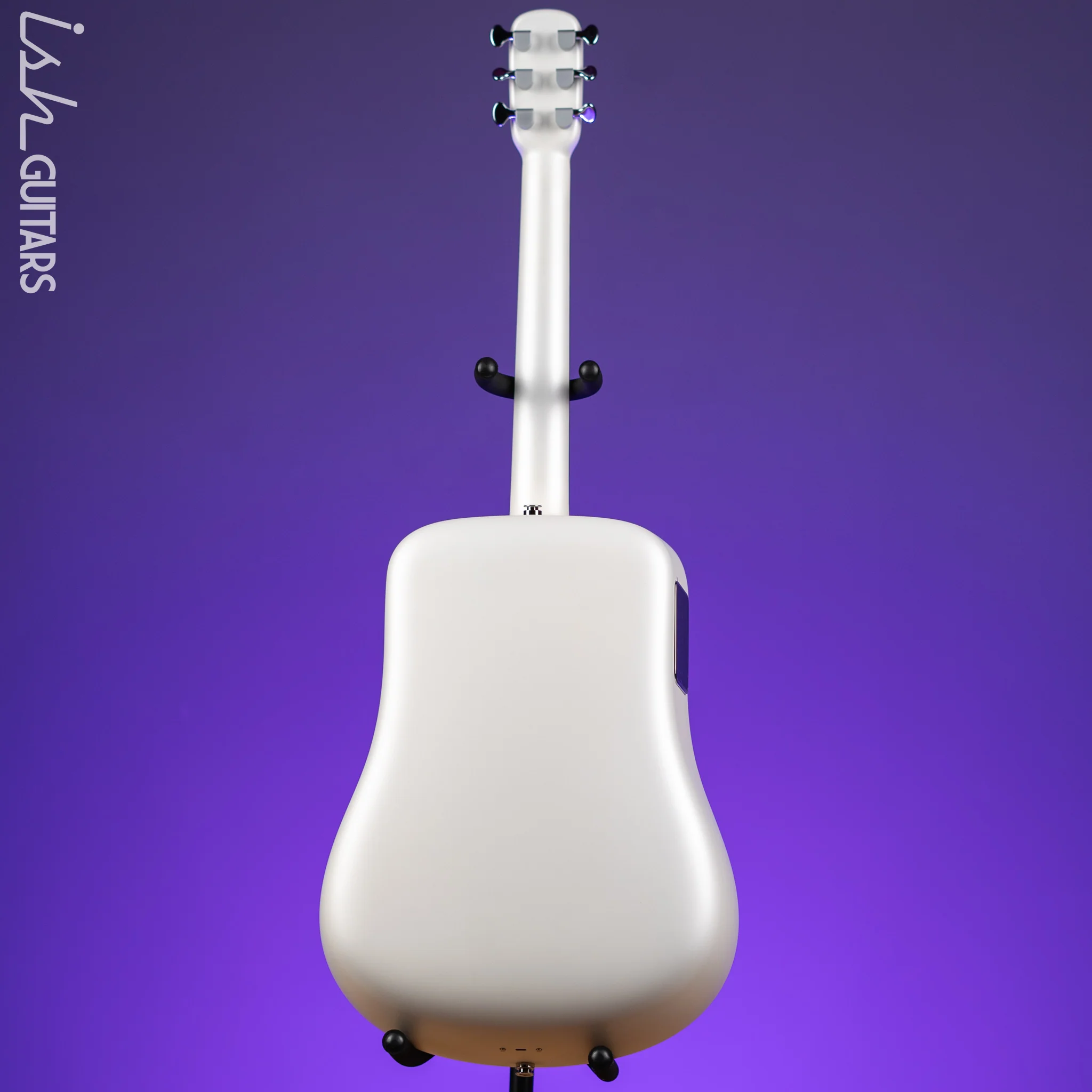 Lava Music LAVA ME 4 Carbon 38" Smart Acoustic-Electric Guitar White (w/ Airflow Bag) - Image 6
