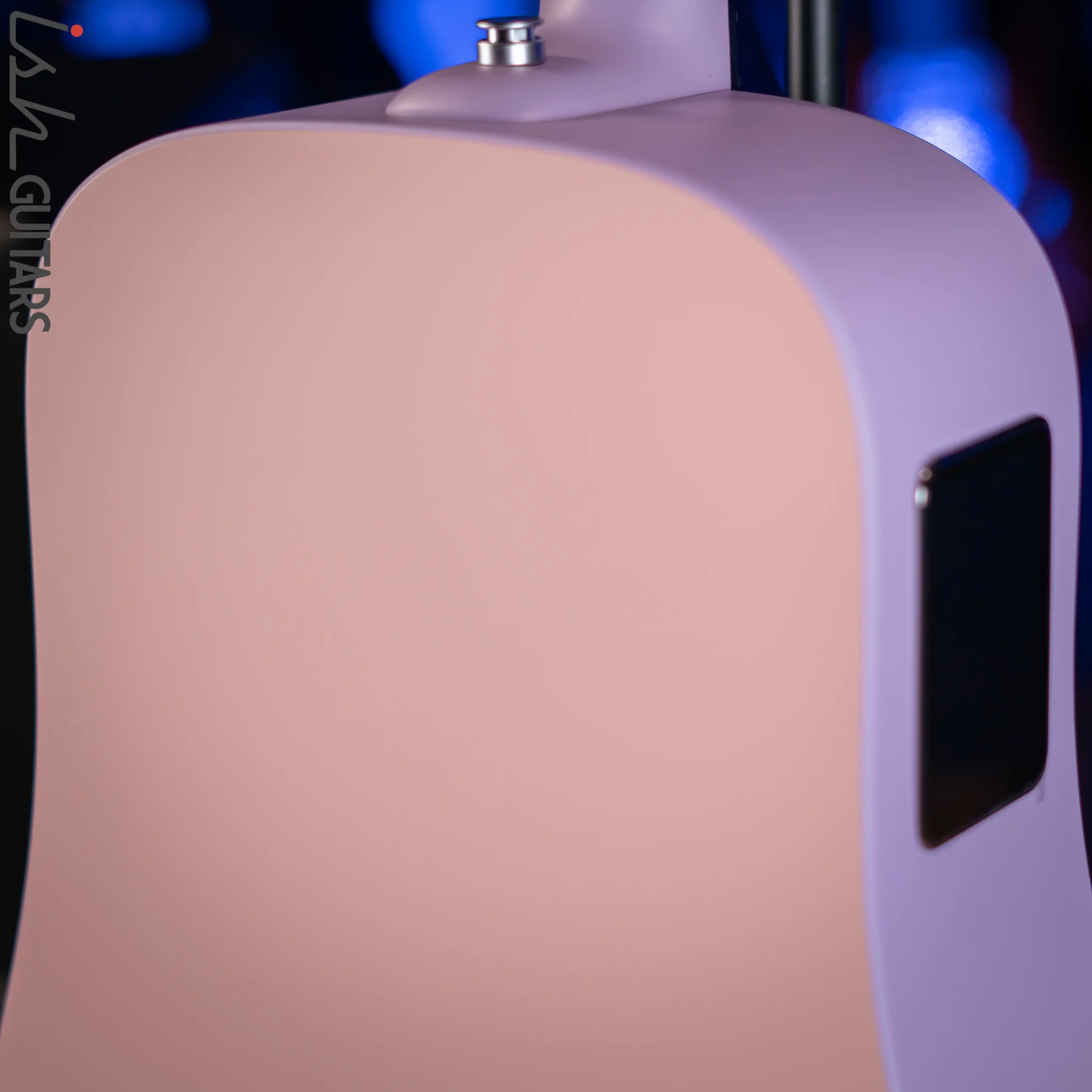 Lava Music Blue Lava Smart Acoustic Guitar Choral Pink/ Lavender w/ Airflow Bag - Image 10
