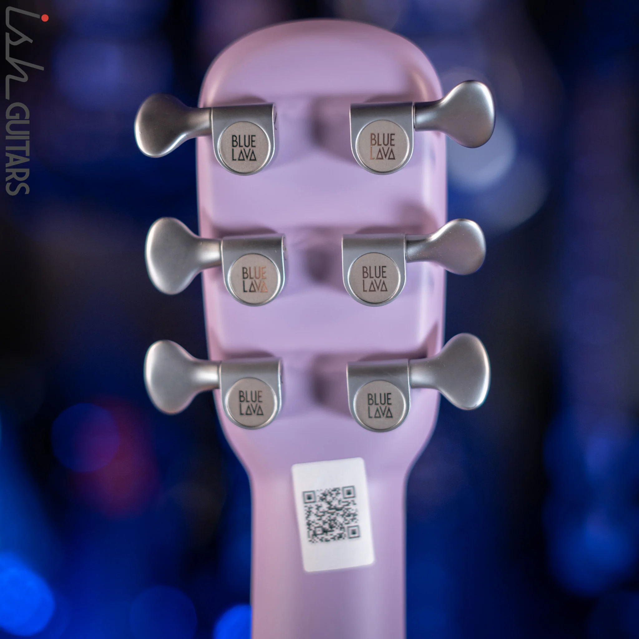 Lava Music Blue Lava Smart Acoustic Guitar Choral Pink/ Lavender w/ Airflow Bag - Image 12