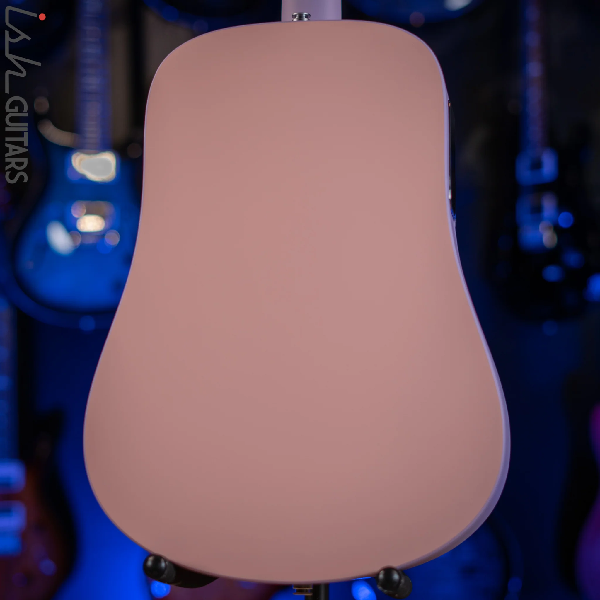 Lava Music Blue Lava Smart Acoustic Guitar Choral Pink/ Lavender w/ Airflow Bag - Image 9