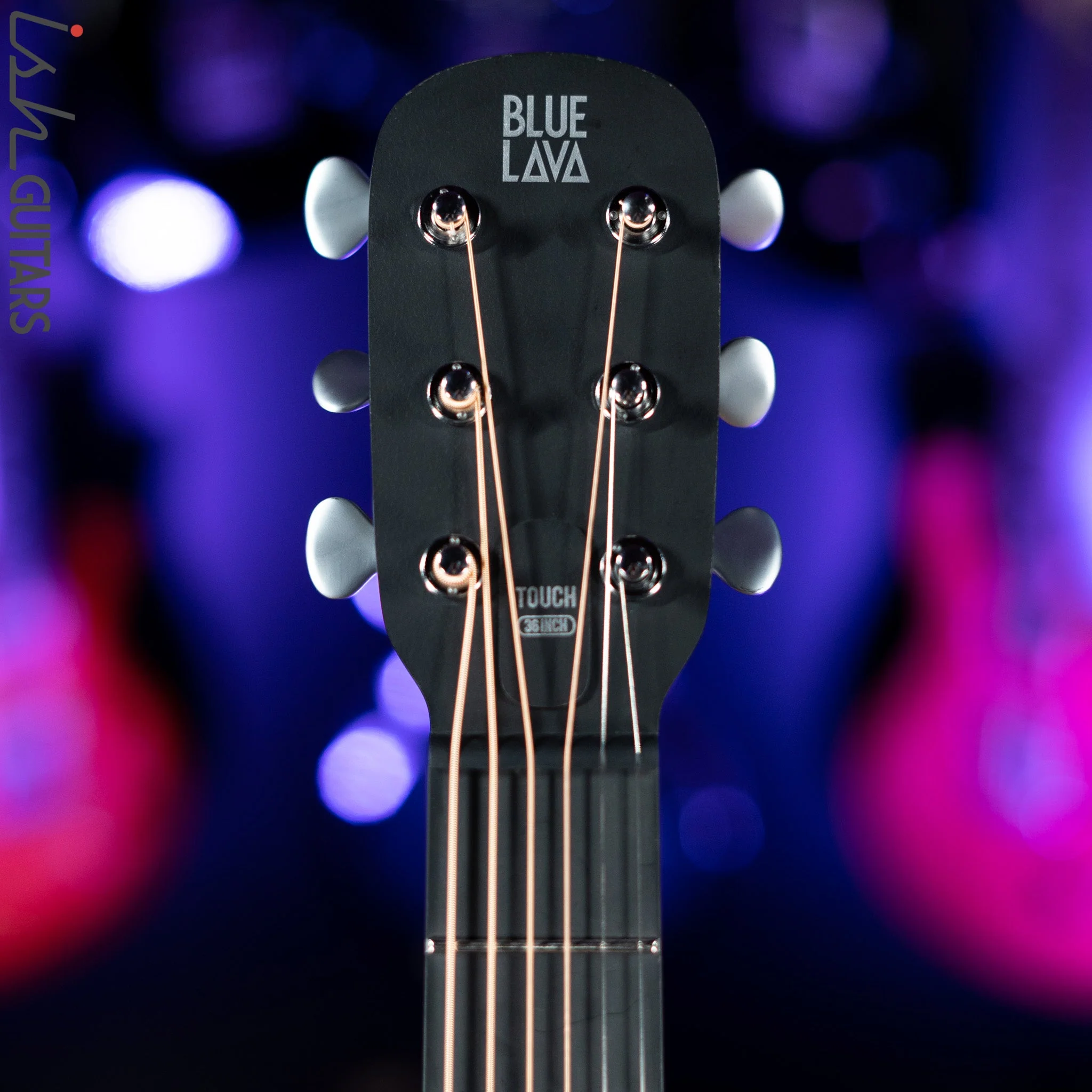 Lava Music Blue Lava Smart Acoustic Guitar Midnight Black w/ Airflow Bag Demo - Image 5
