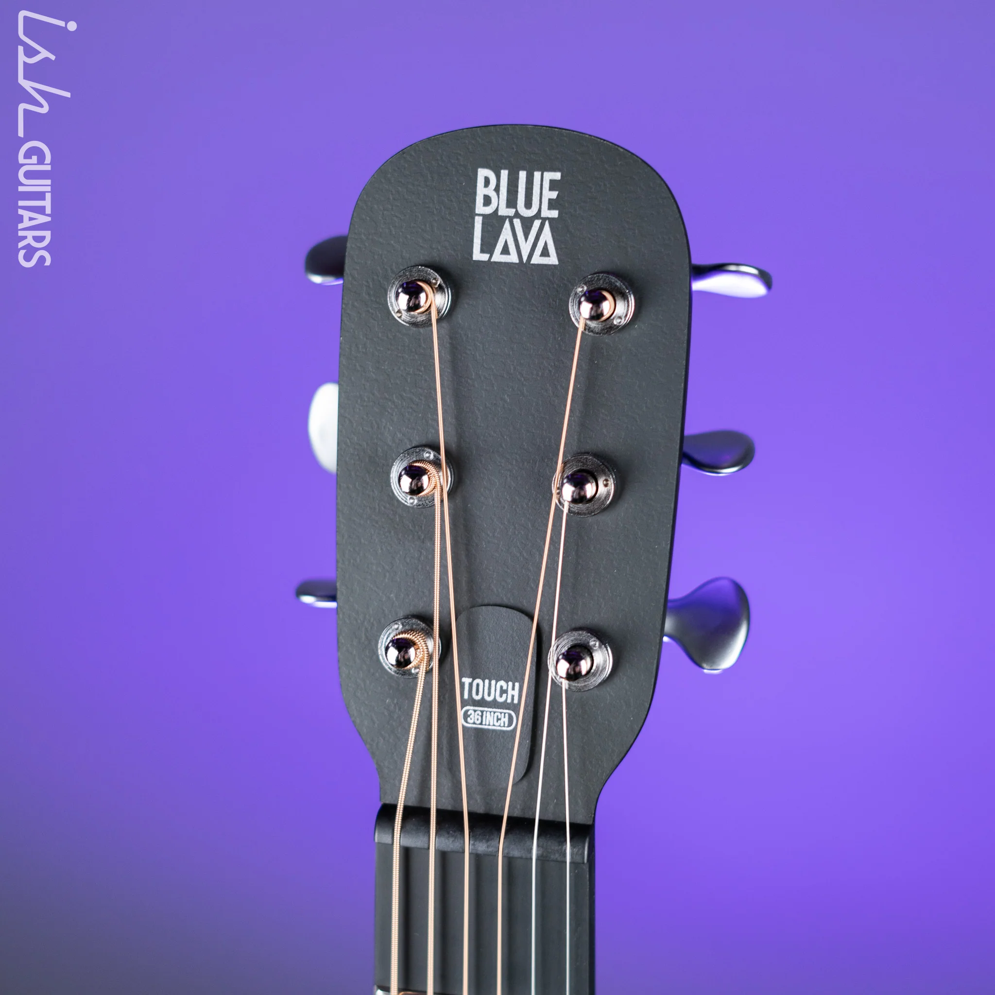 Lava Music Blue Lava Smart Acoustic Guitar Midnight Black 36" w/ Lite Bag - Image 5