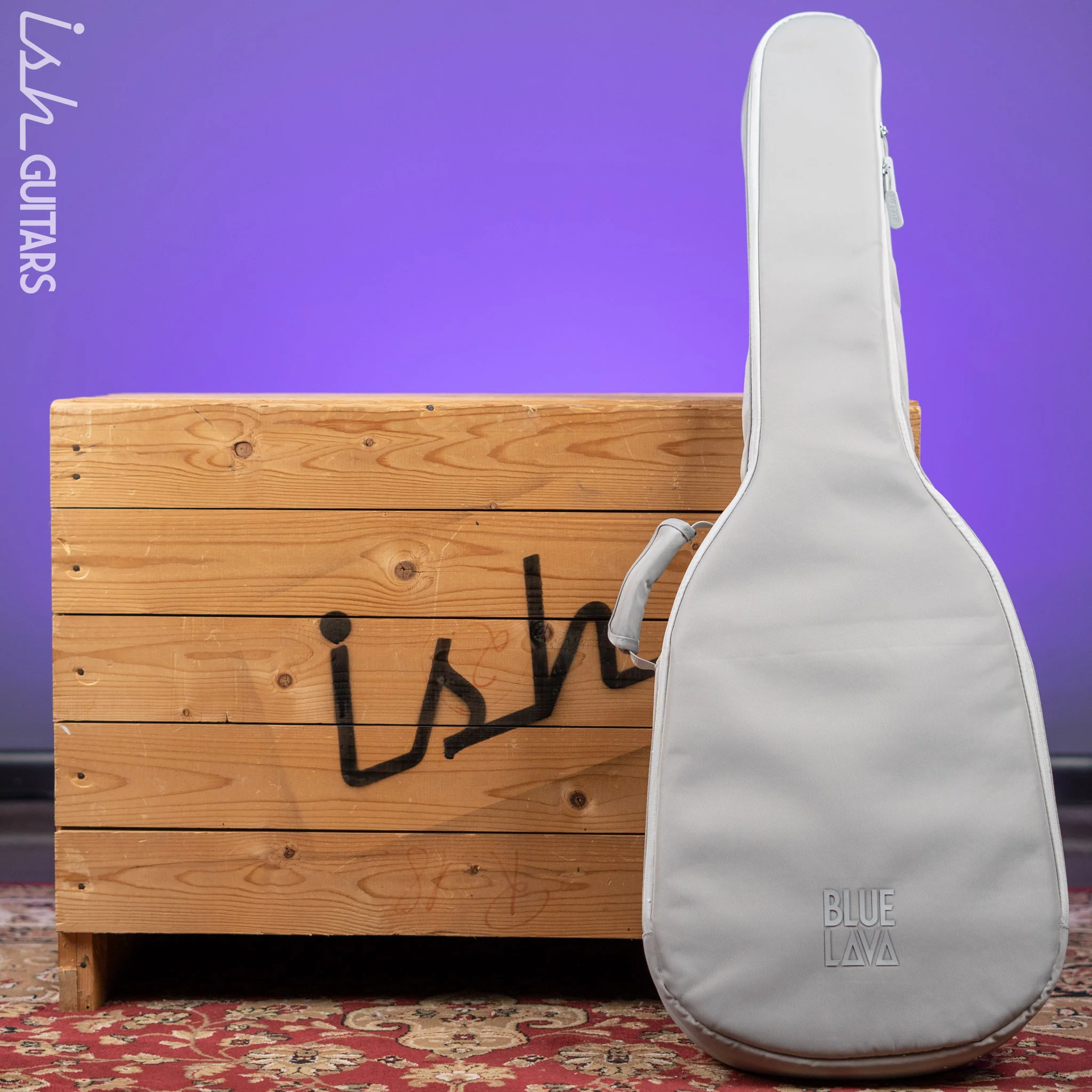 Lava Music Blue Lava Smart Acoustic Guitar Sail White w/ Airflow Bag - Image 11