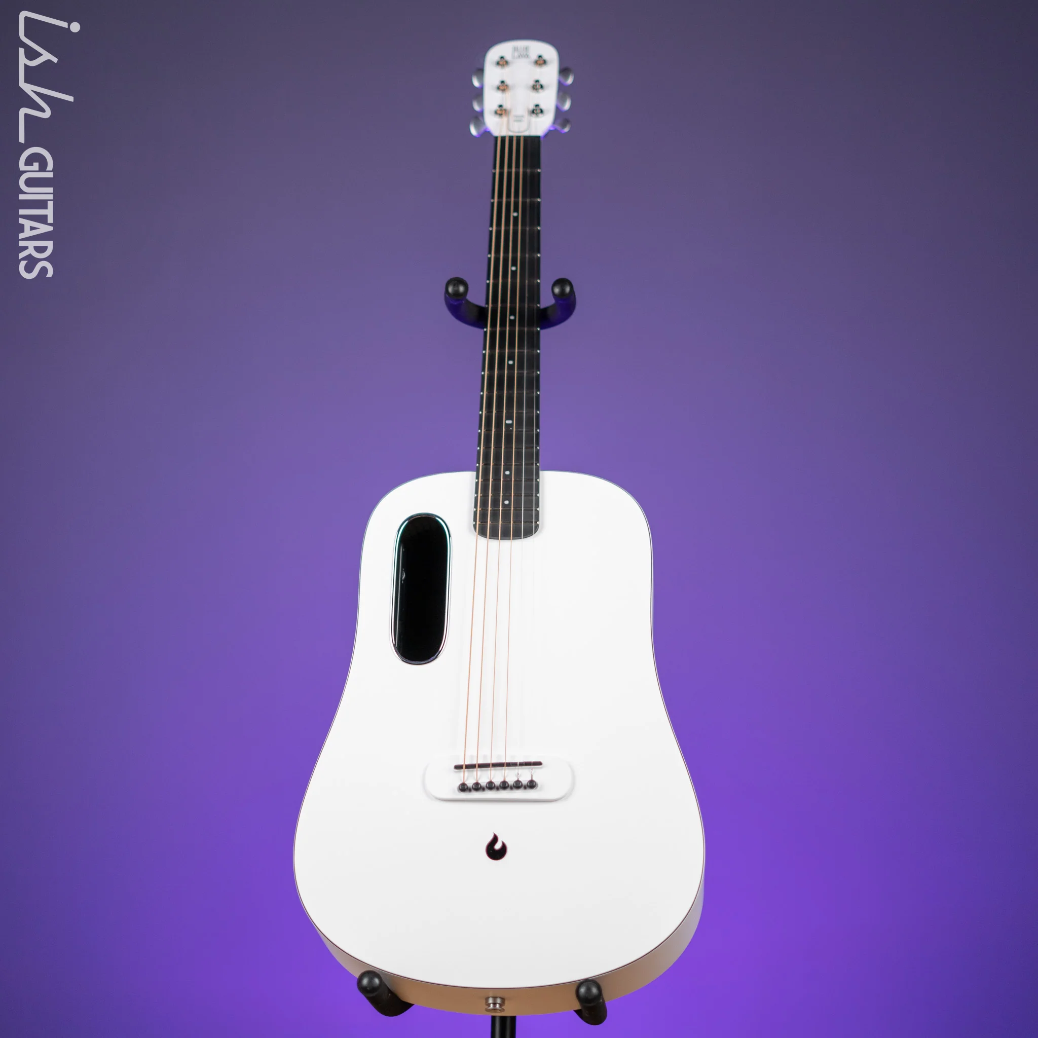 Lava Music Blue Lava Smart Acoustic Guitar Sail White w/ Airflow Bag - Image 2