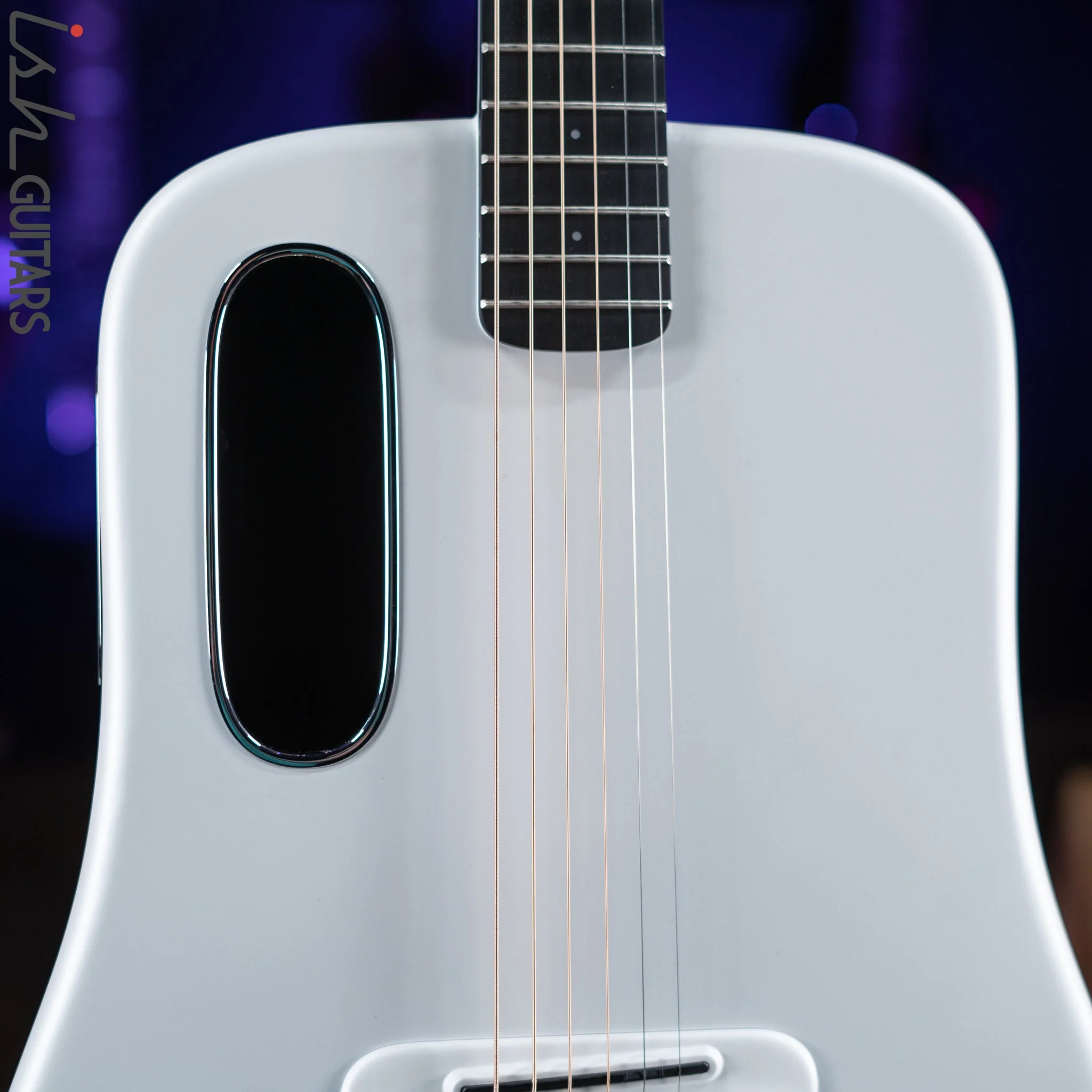 Lava Music Lava Me 3 Smart Acoustic Guitar 36” White w/ Space Bag - Image 3