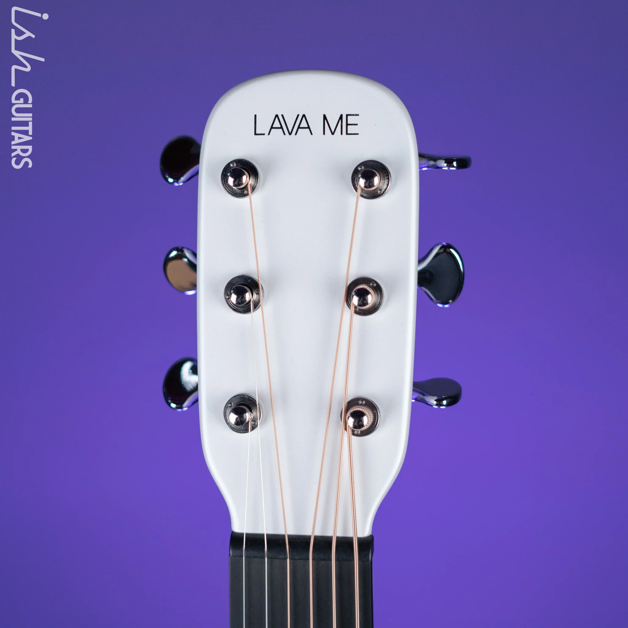 Lava Music Lava ME 3 Smart Acoustic Guitar 38” Left-Handed White w/ Space Bag - Image 5